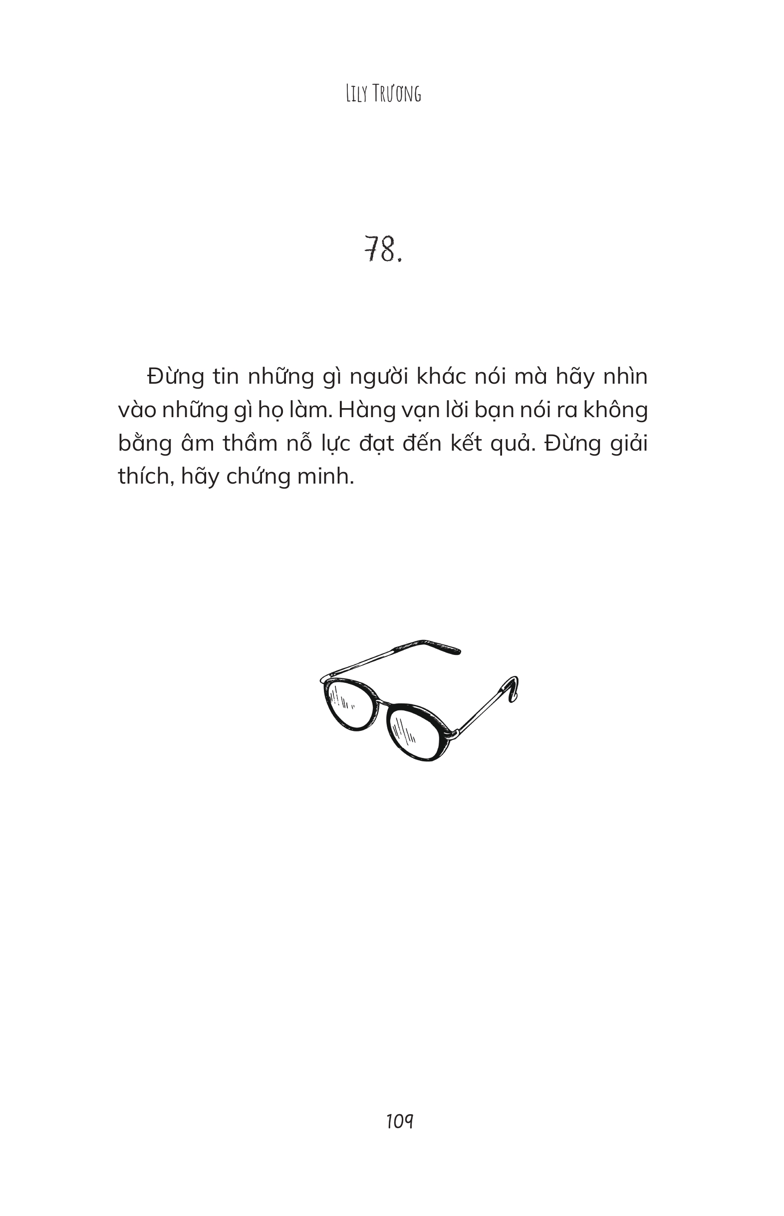 tôi thích dáng vẻ nỗ lực của chính mình