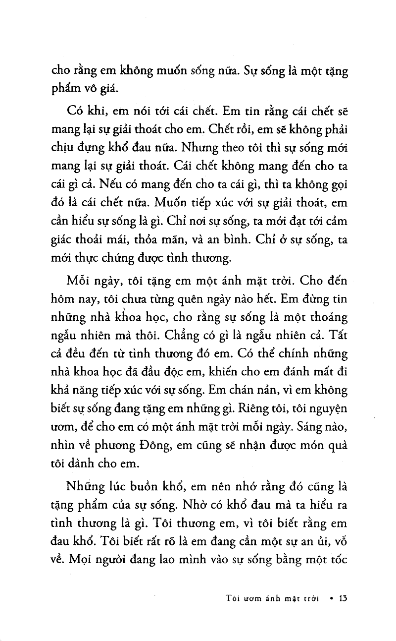 tôi ươm ánh mặt trời