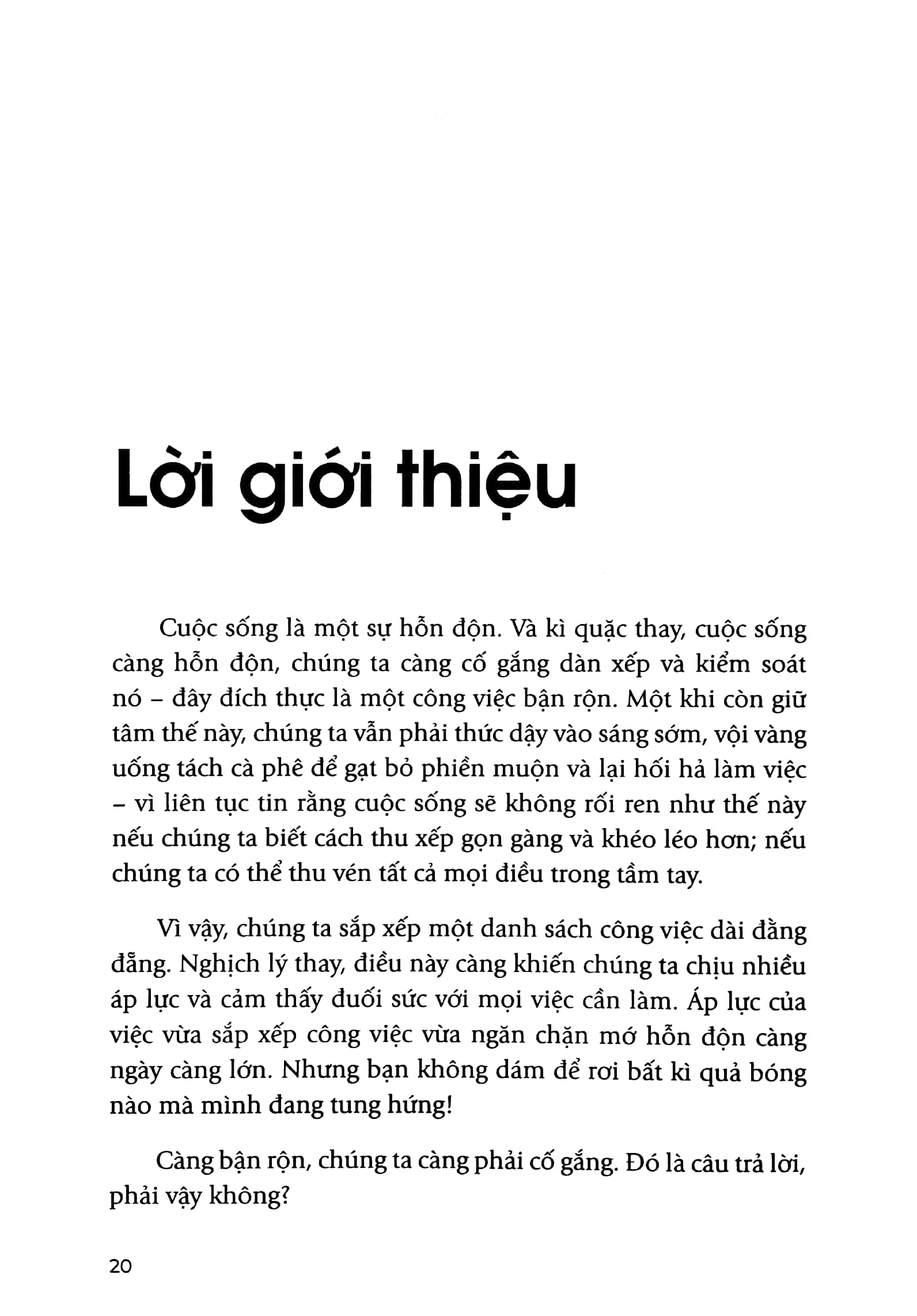tối ưu hóa bản thân - làm chủ sự bận rộn