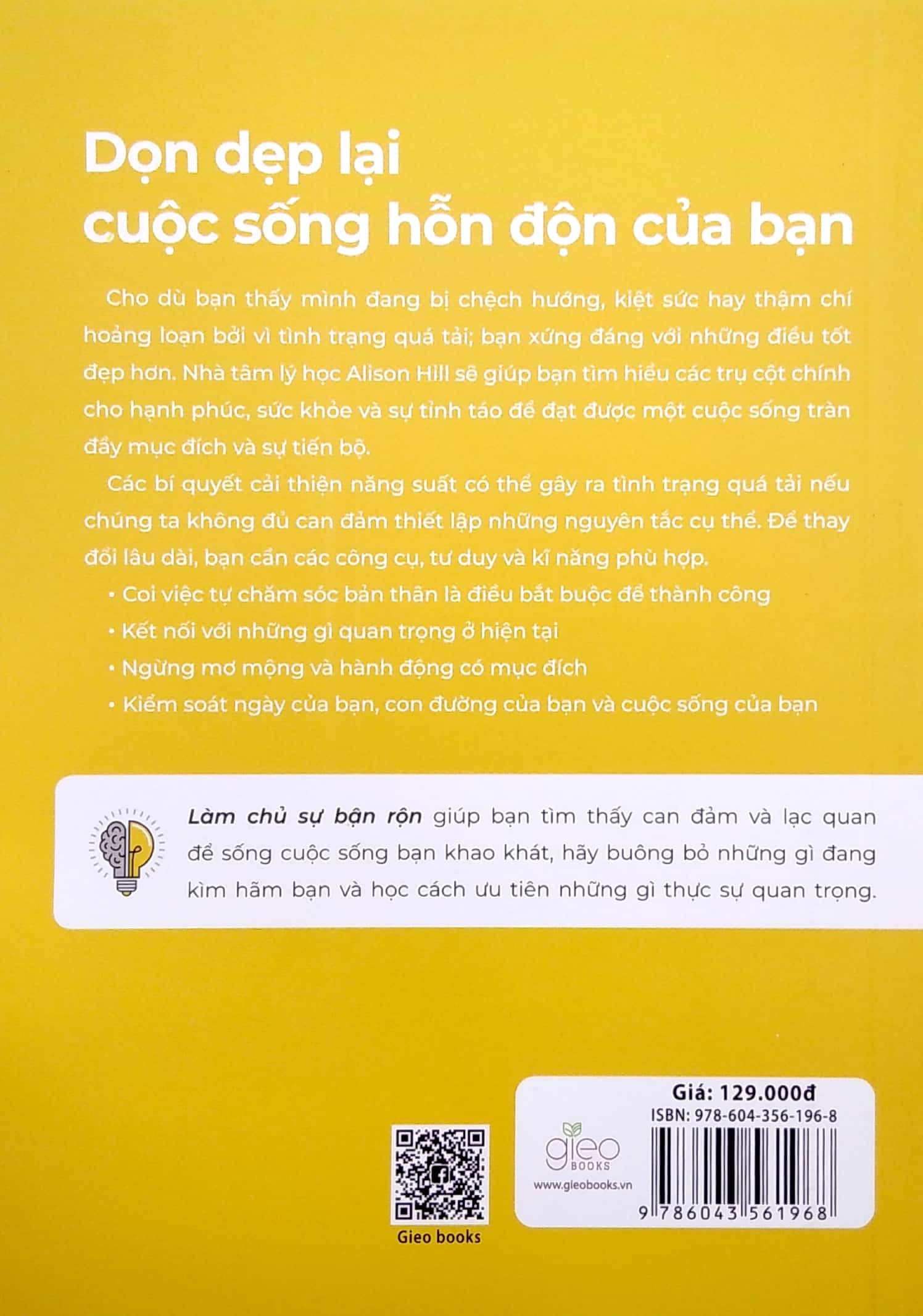 tối ưu hóa bản thân - làm chủ sự bận rộn