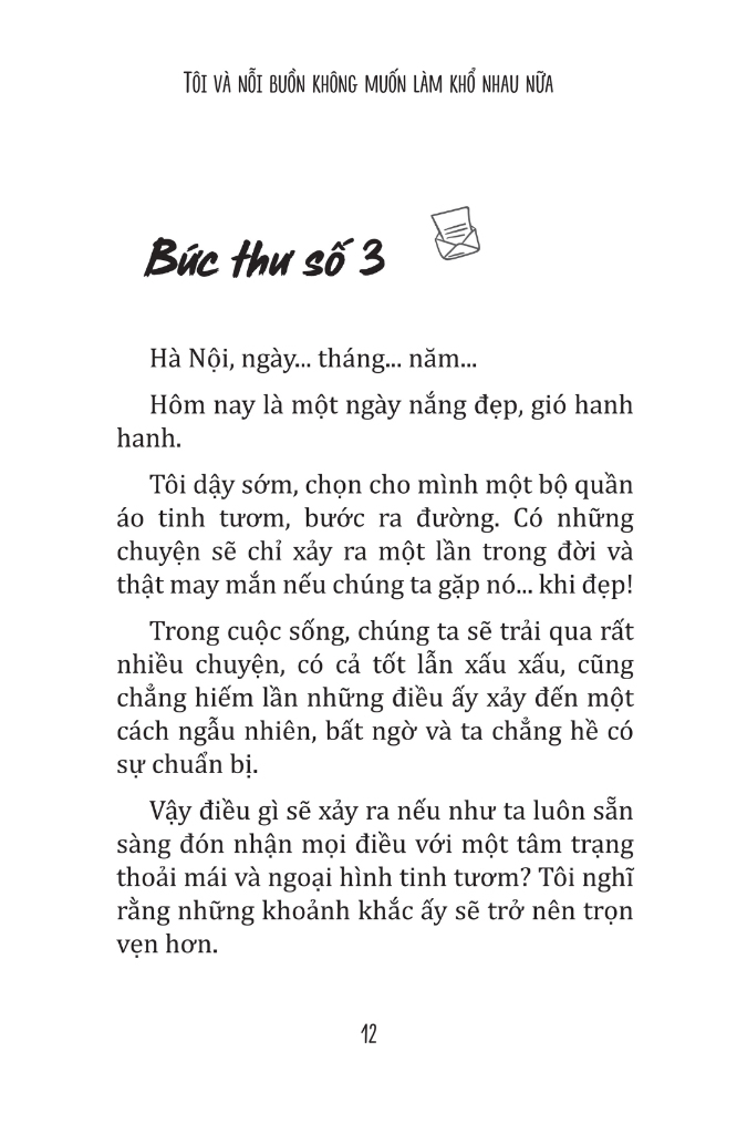 tôi và nỗi buồn không muốn làm khổ nhau nữa