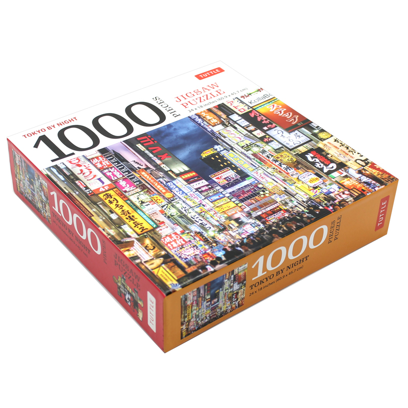 tokyo by night - 1000 piece jigsaw puzzle : tokyo's kabuki-cho district at night: finished size 24 x 18 inches (61 x 46 cm)
