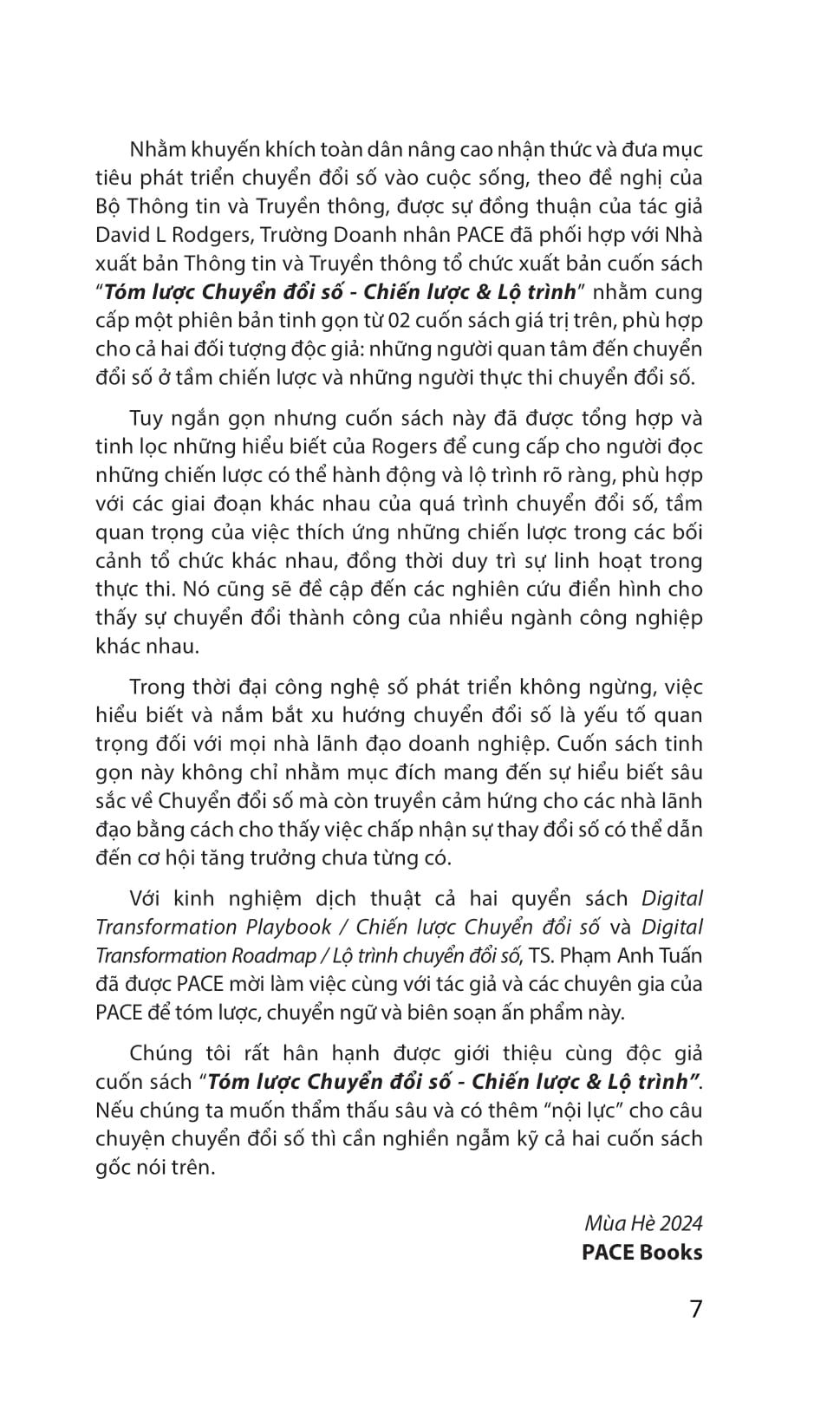 tóm lược chuyển đổi số - chiến lược và lộ trình