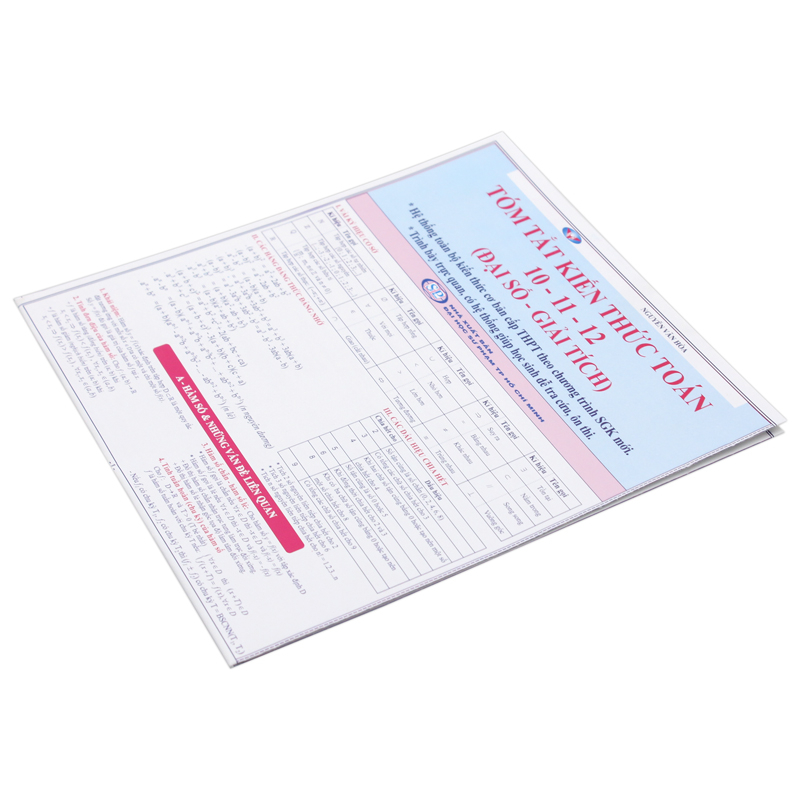 tóm tắt kiến thức toán 10-11-12 - đại số - giải tích