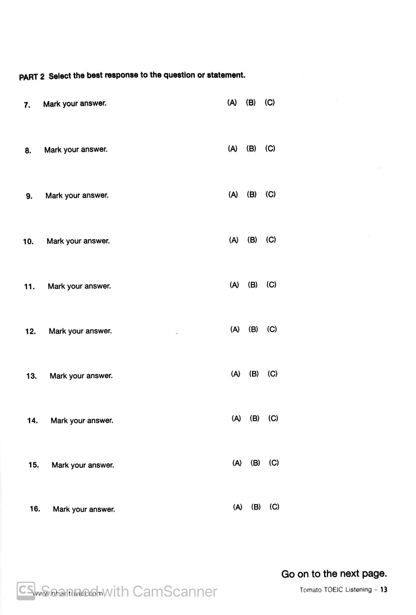 tomato toeic listening (kèm cd)
