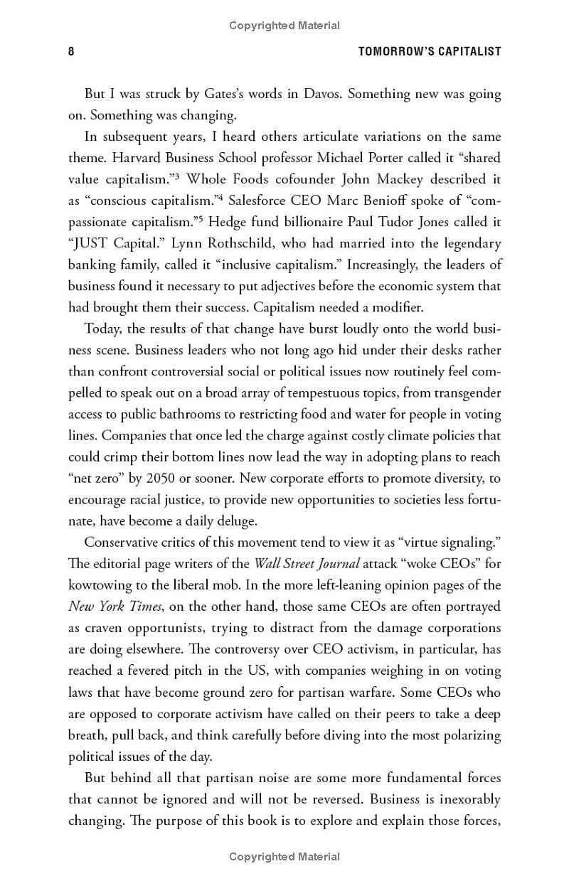 tomorrow's capitalist: my search for the soul of business