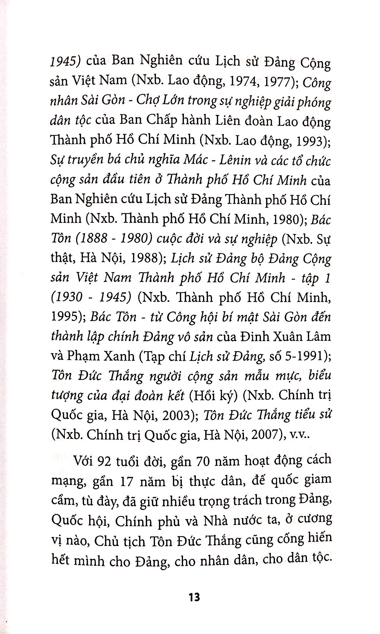 tôn đức thắng với phong trào công nhân sài gòn đầu thế kỷ xx đến năm 1930