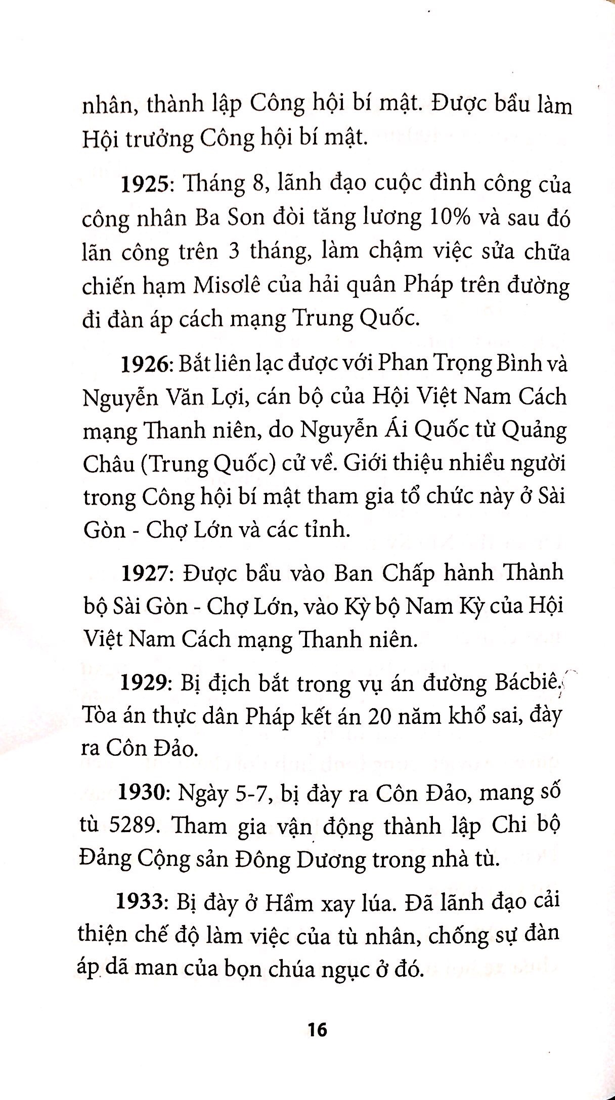 tôn đức thắng với phong trào công nhân sài gòn đầu thế kỷ xx đến năm 1930