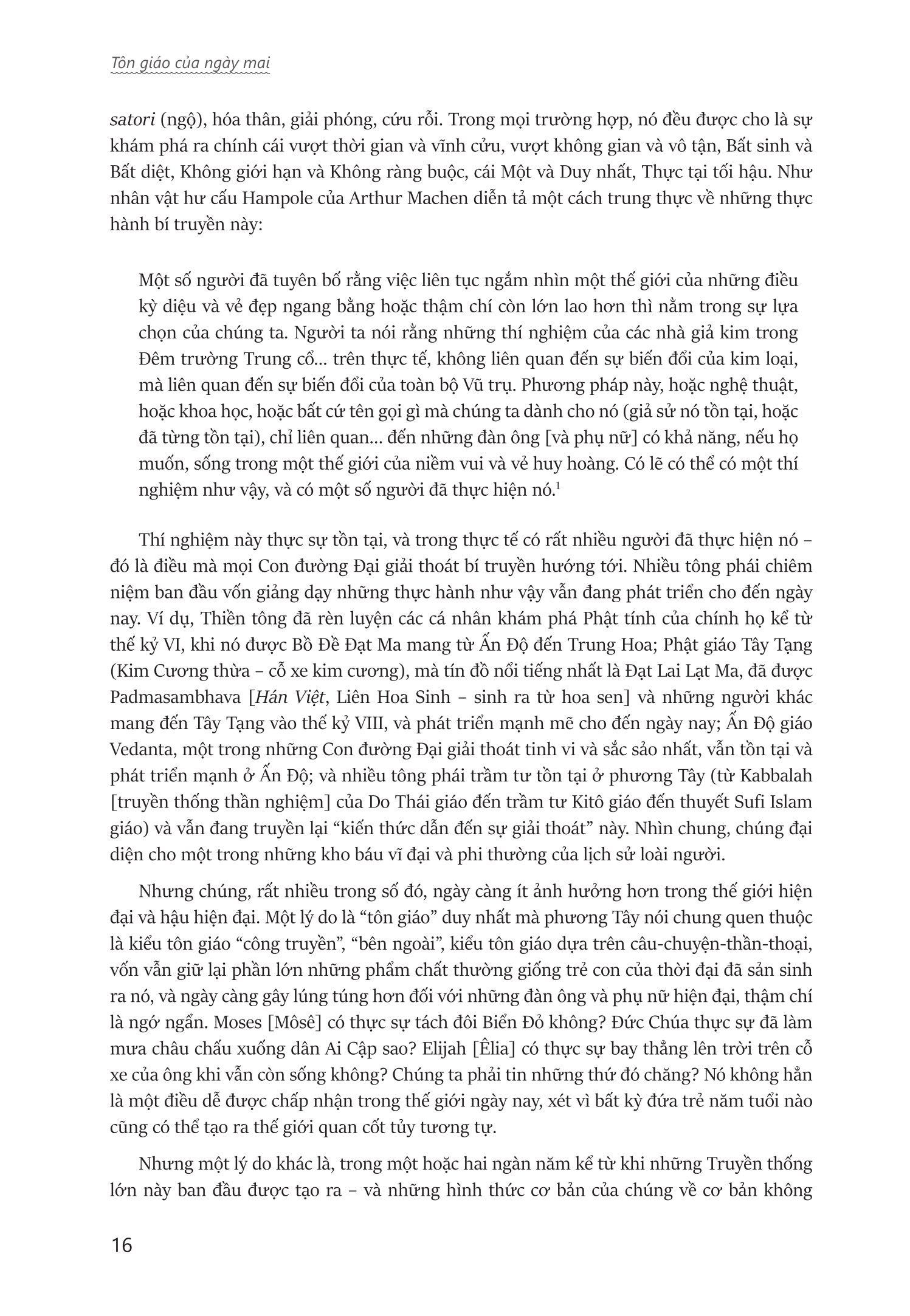 Tôn Giáo Của Ngày Mai - The Religion Of Tomorrow - Bìa Cứng