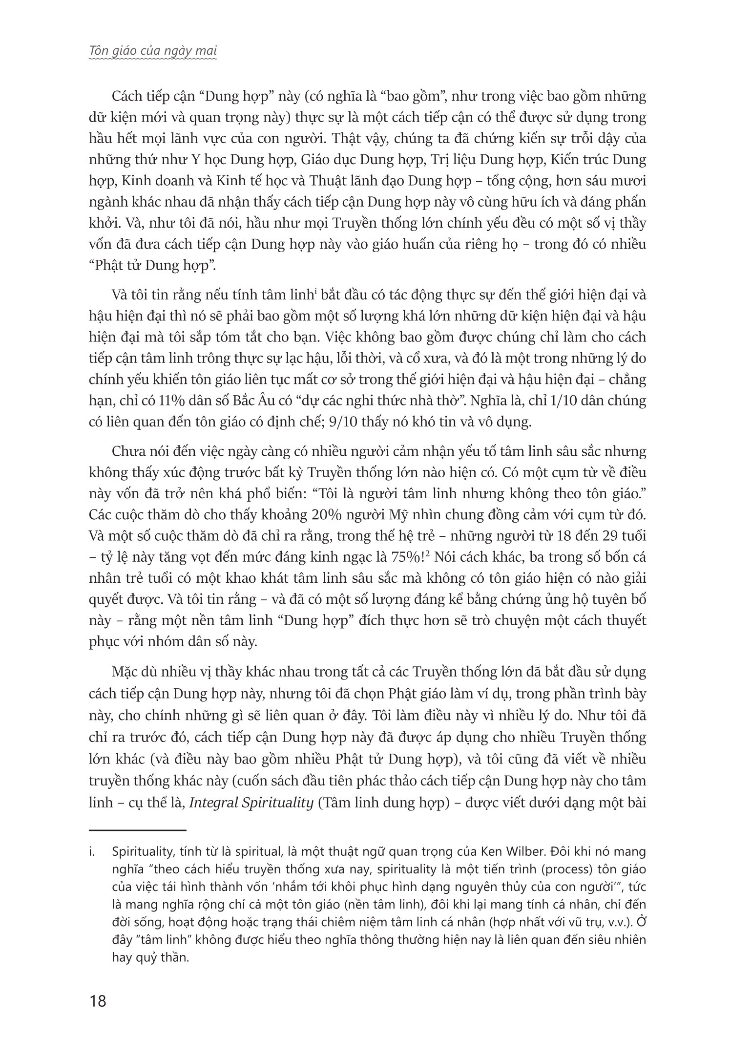 Tôn Giáo Của Ngày Mai - The Religion Of Tomorrow - Bìa Cứng