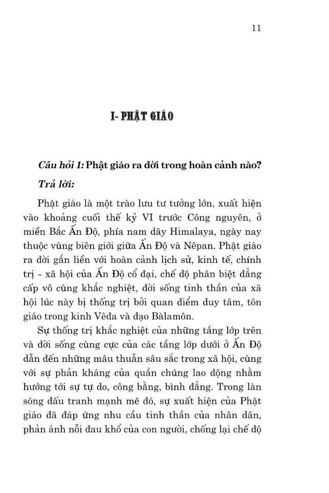 tôn giáo và đời sống tôn giáo ở việt nam - hỏi và đáp