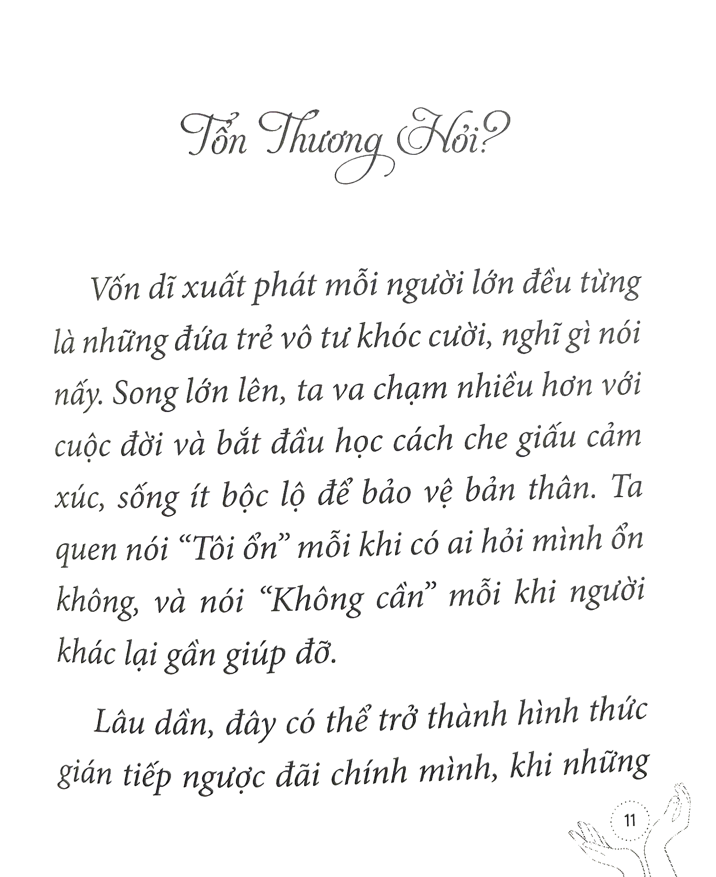 tổn thương hỏi? tôi đây trả lời - bìa cứng