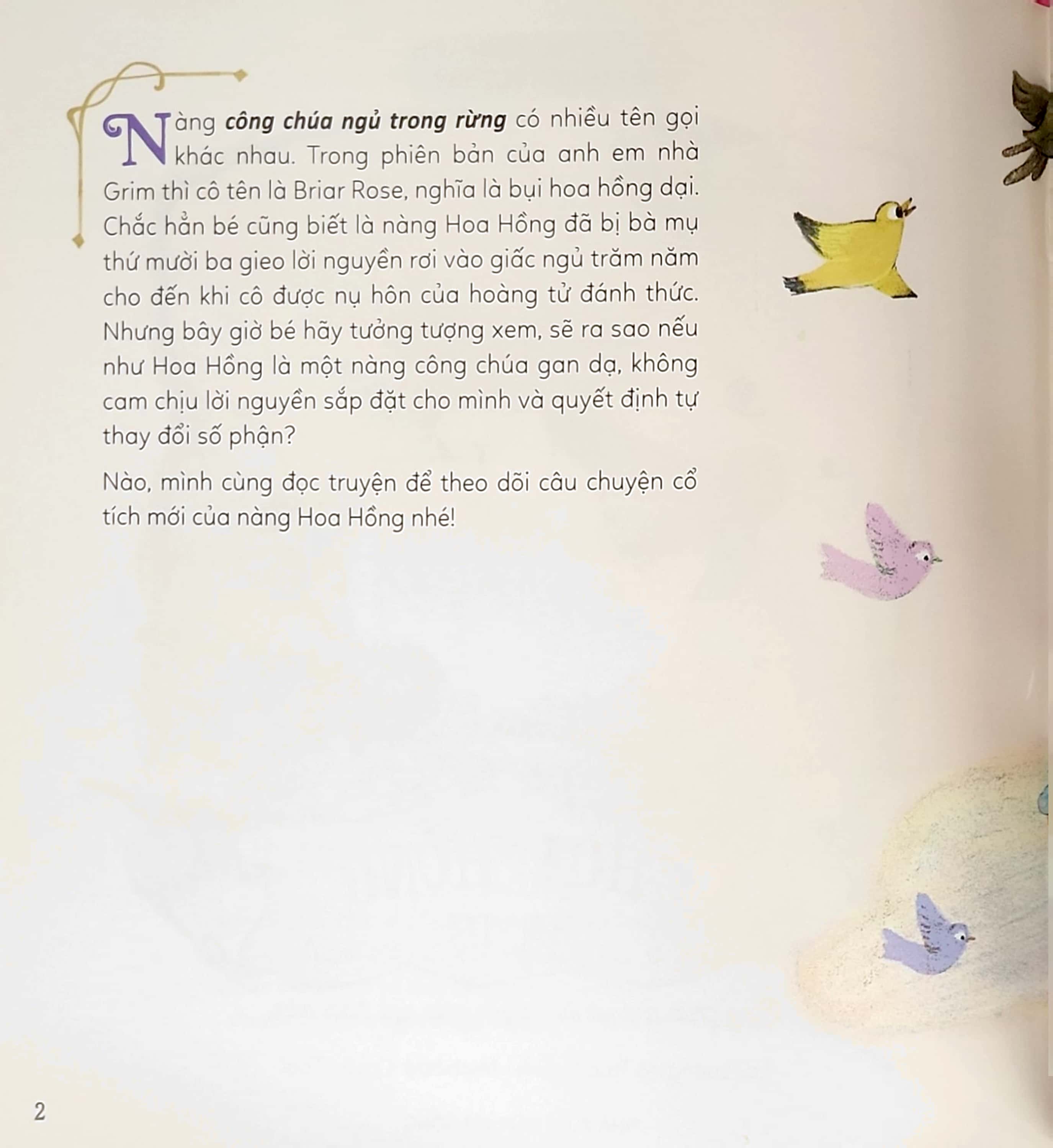 tôn trọng giới tính - cổ tích bình đẳng giới - hoa hồng gan dạ - công chúa phá vỡ lời nguyền giấc ngủ trăm năm