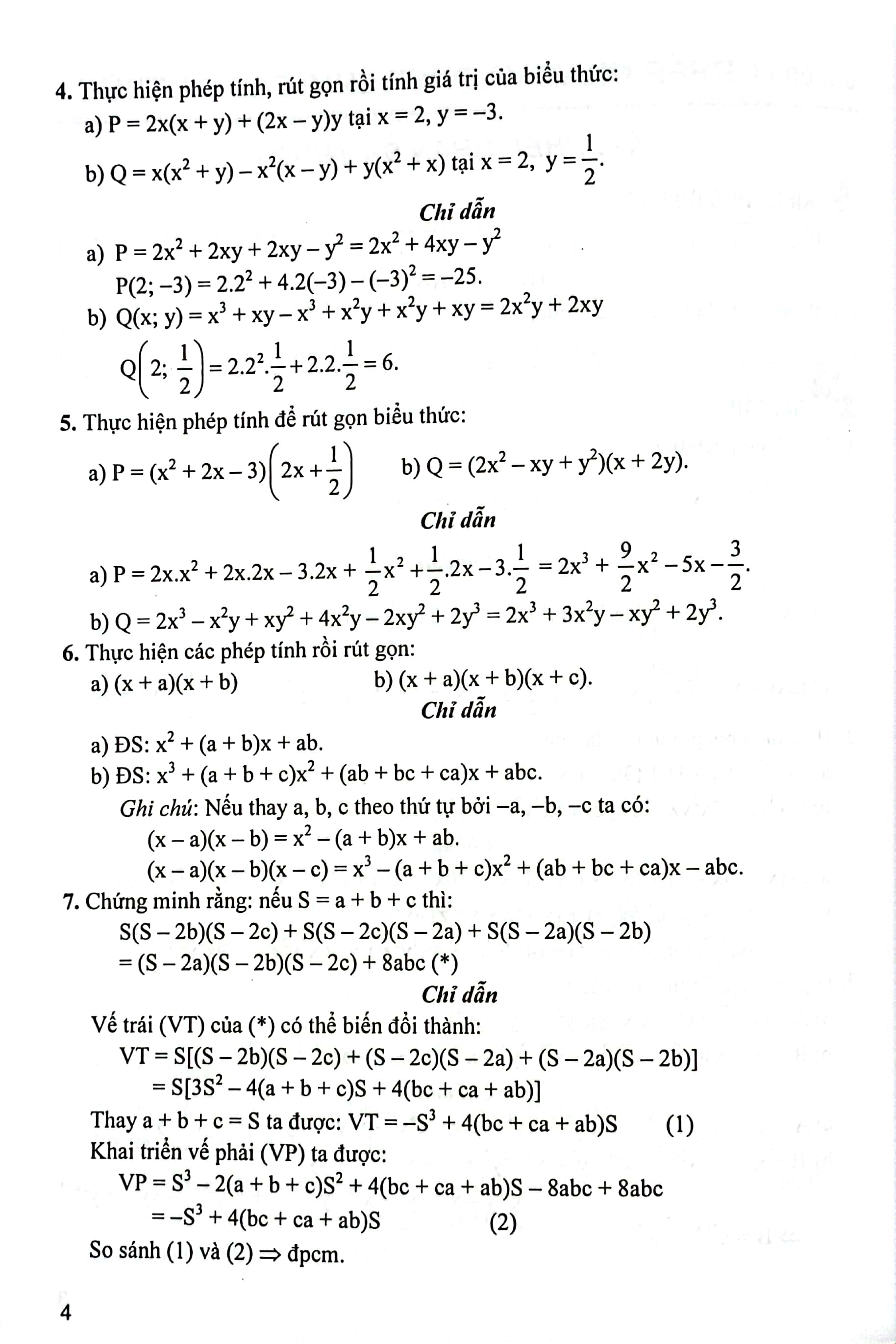 tổng hợp các bài toán phổ dụng đại số 8 (dùng chung cho các bộ sgk hiện hành)