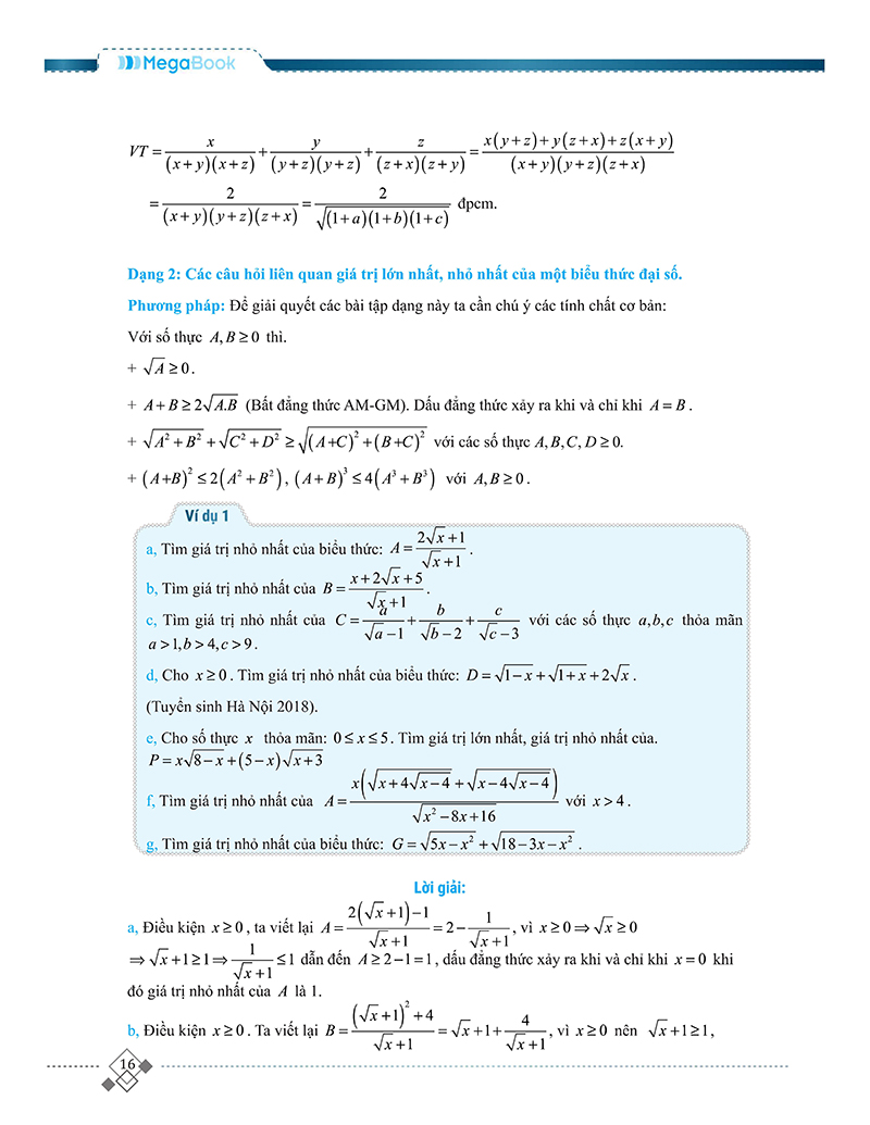 tổng hợp chuyên đề trọng tâm thi vào 10 chuyên và học sinh giỏi - đại số 9
