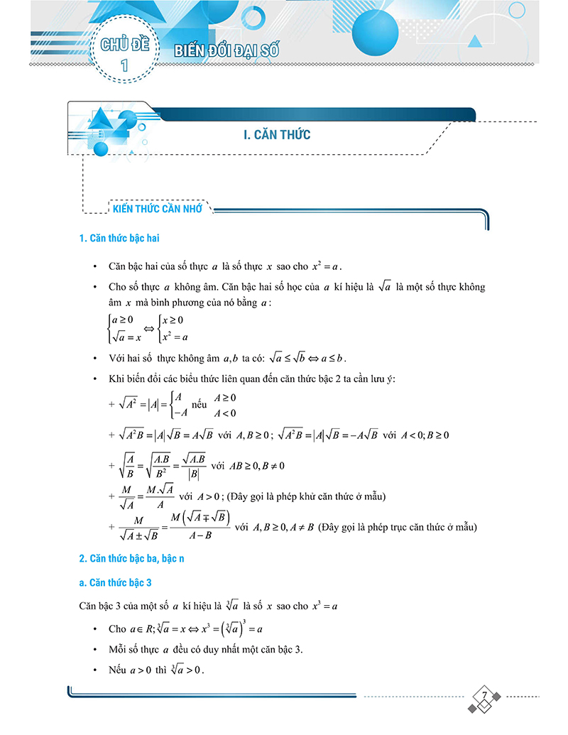 tổng hợp chuyên đề trọng tâm thi vào 10 chuyên và học sinh giỏi - đại số 9
