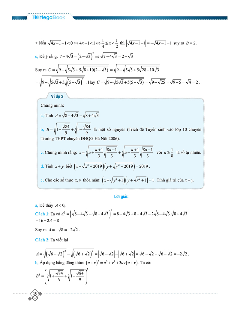 tổng hợp chuyên đề trọng tâm thi vào 10 chuyên và học sinh giỏi - đại số 9