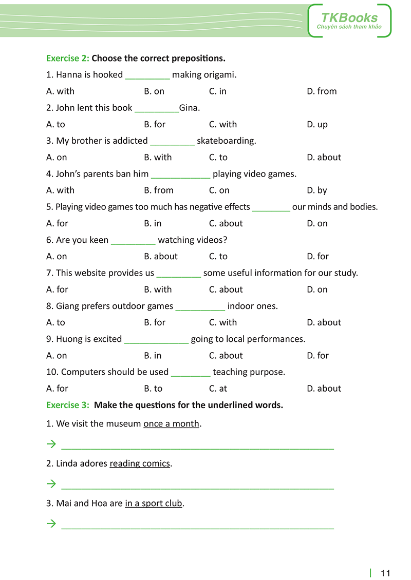 tổng hợp kiến thức và bài tập tiếng anh lớp 8