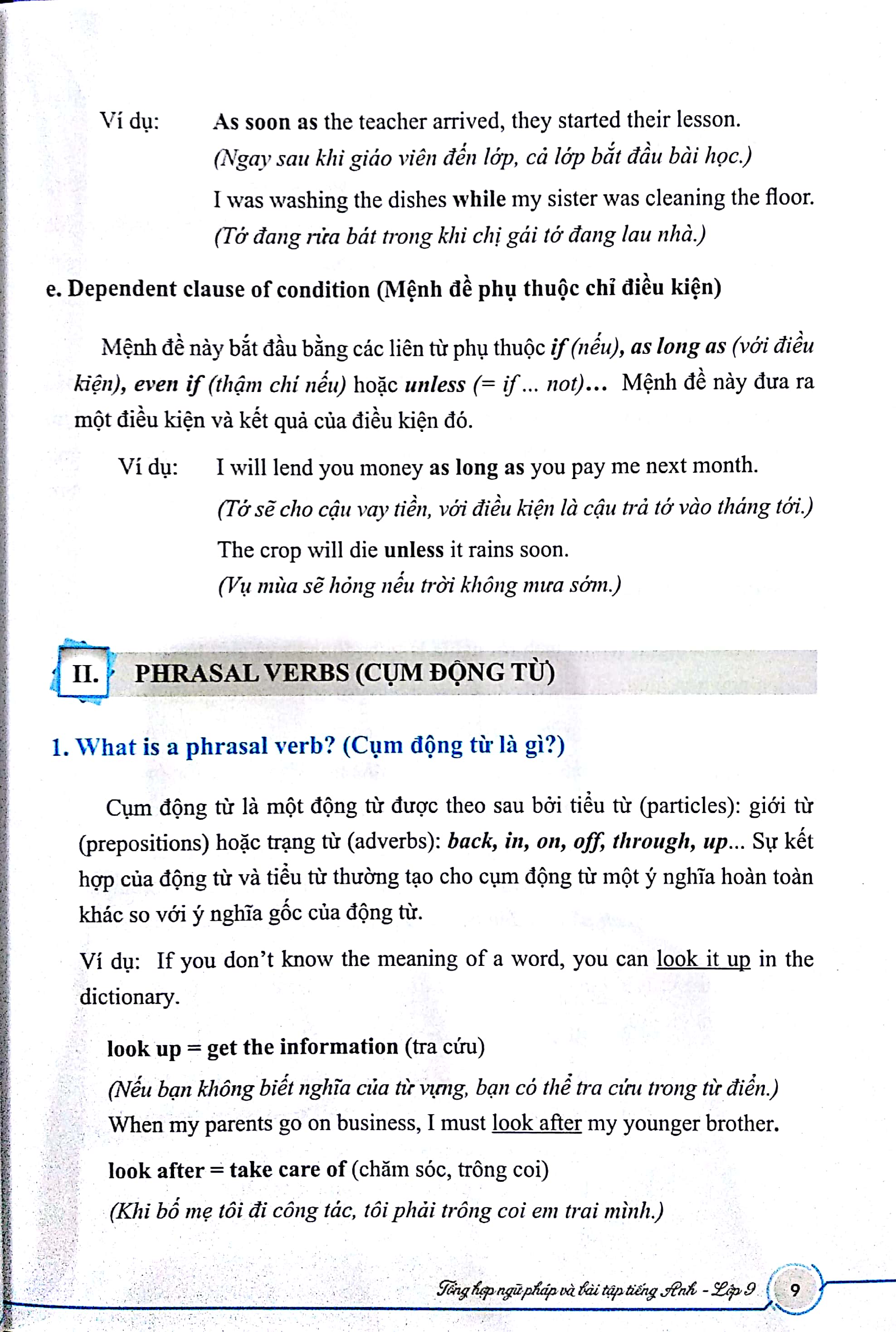 tổng hợp ngữ pháp và bài tập tiếng anh - lớp 9