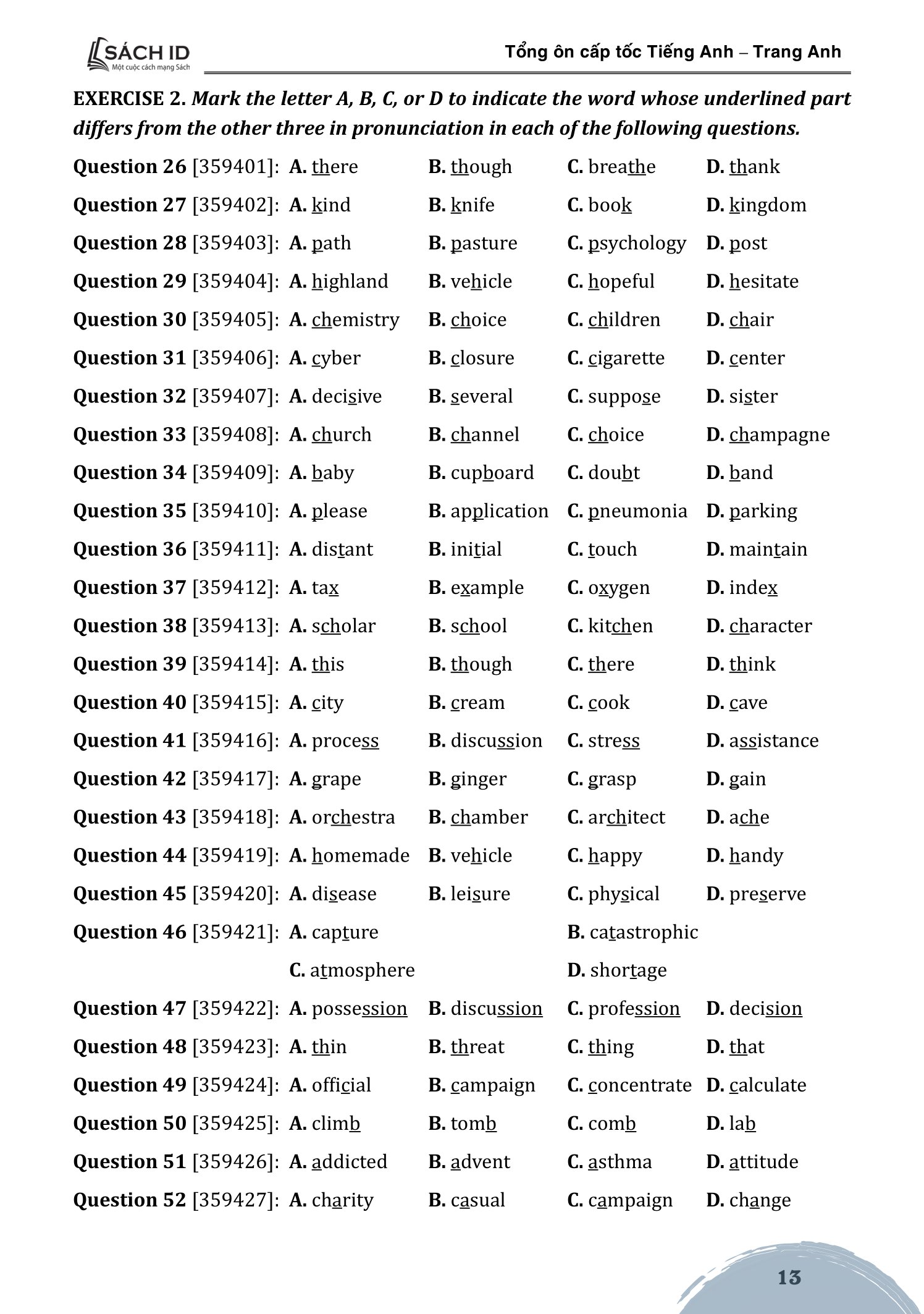 tổng ôn cấp tốc tiếng anh