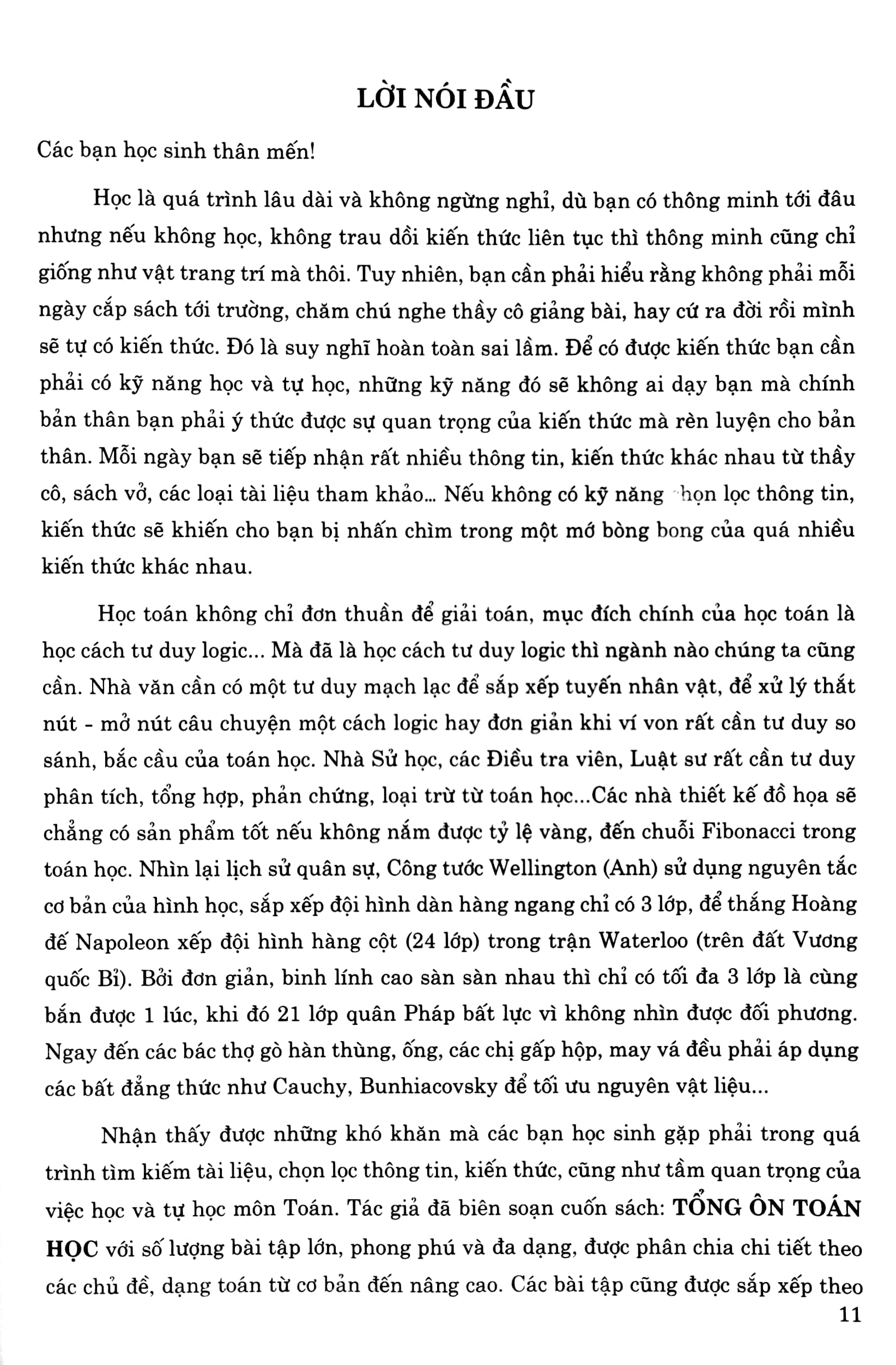 tổng ôn cấp tốc toán học