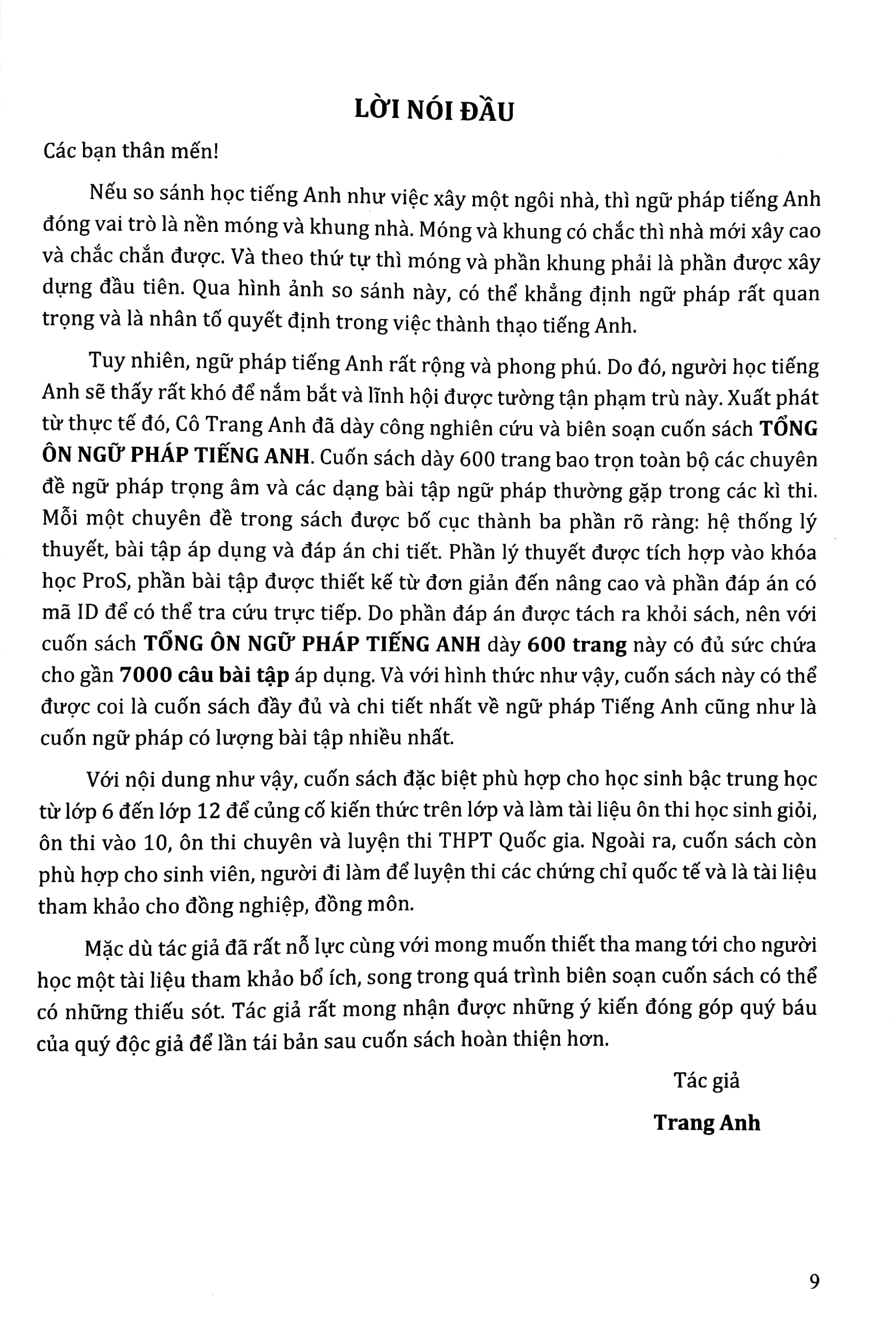 tổng ôn ngữ pháp tiếng anh (tái bản 2023)