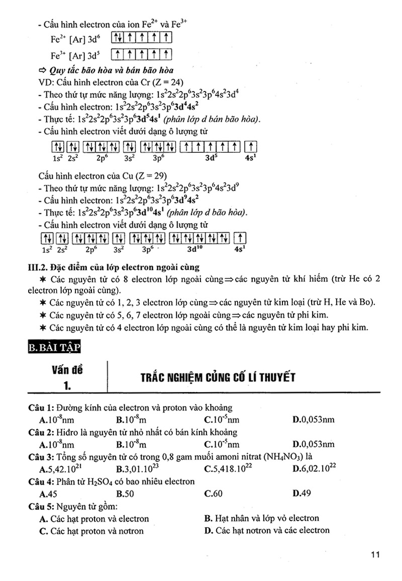 tổng ôn tập hóa đại cương và phi kim