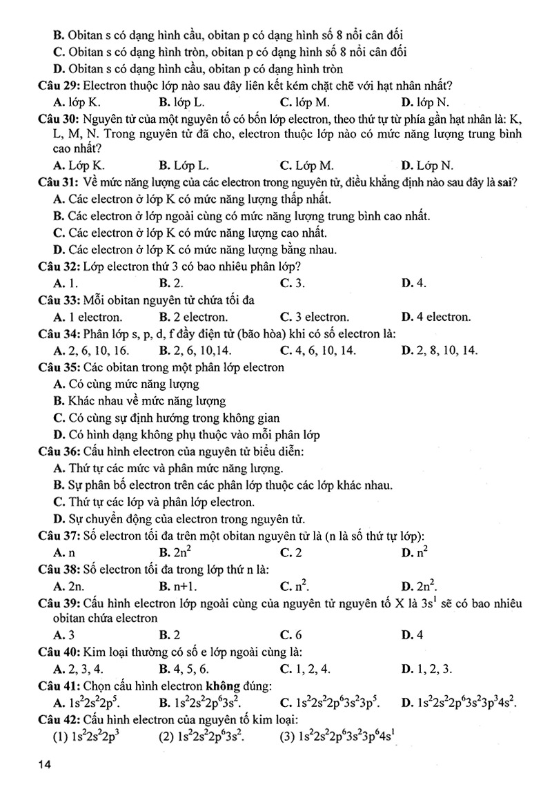 tổng ôn tập hóa đại cương và phi kim