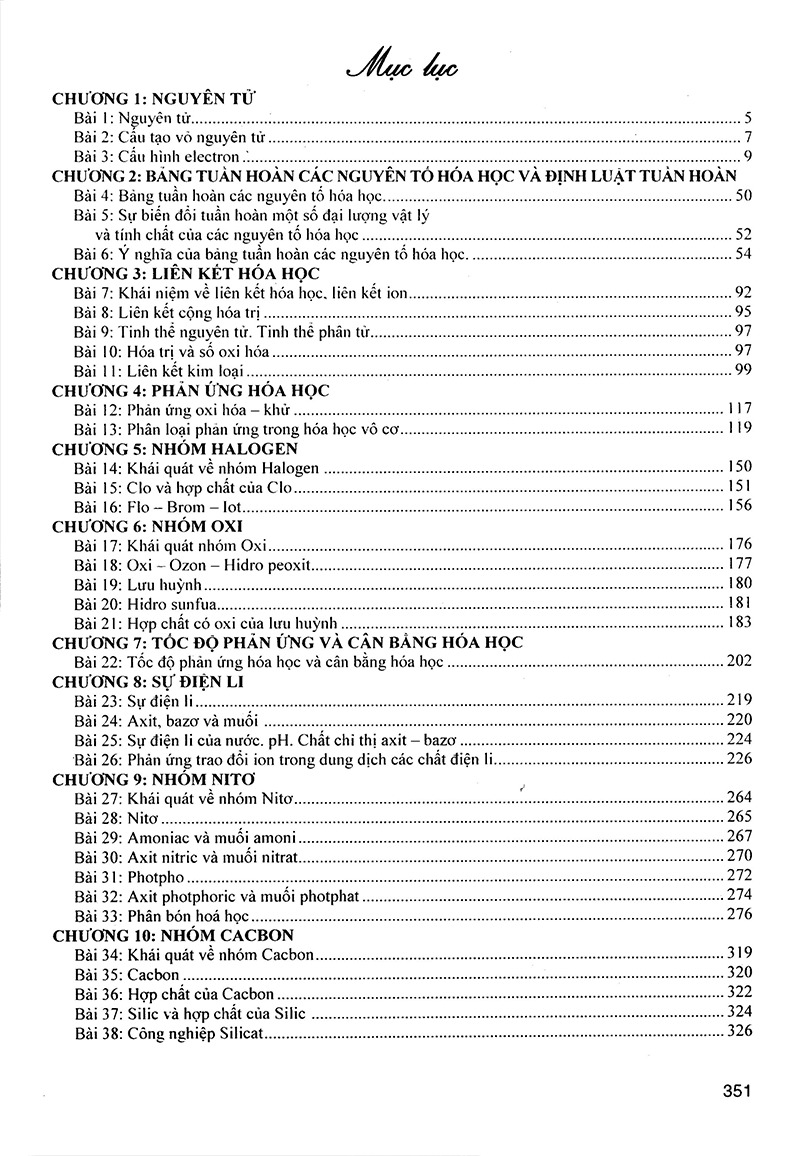 tổng ôn tập hóa đại cương và phi kim