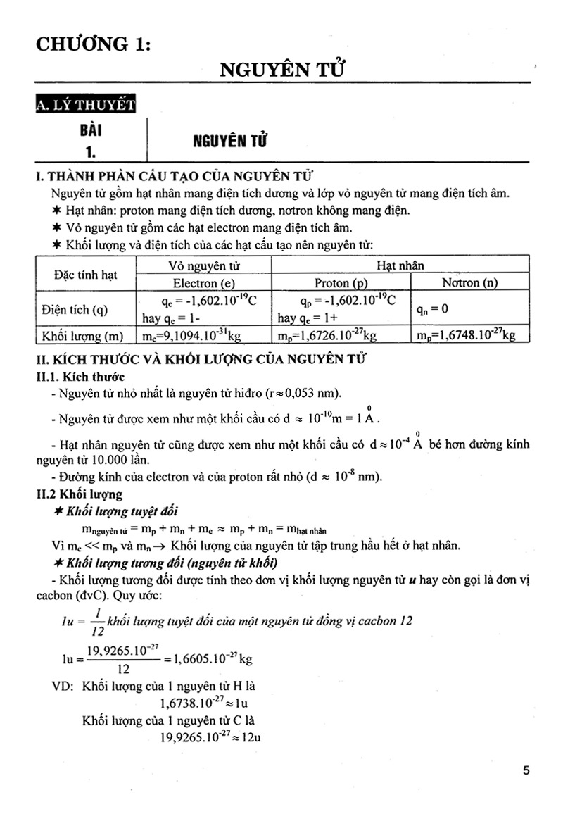 tổng ôn tập hóa đại cương và phi kim
