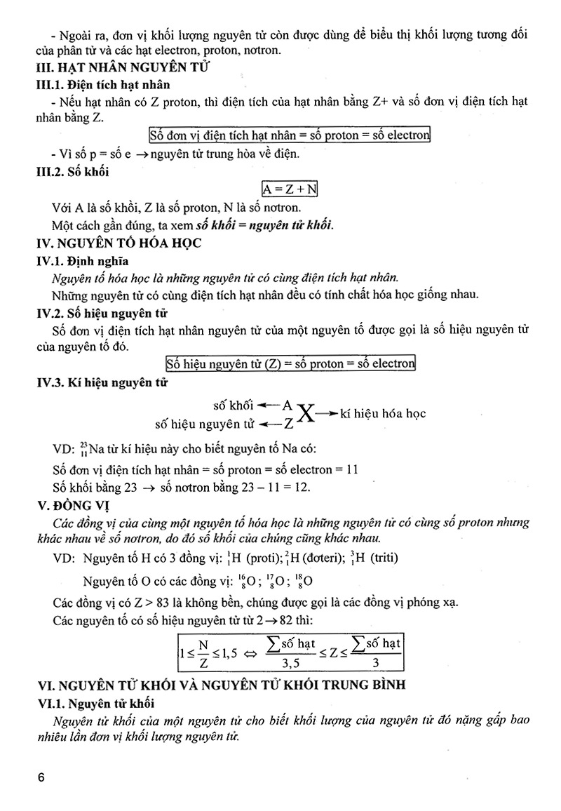 tổng ôn tập hóa đại cương và phi kim