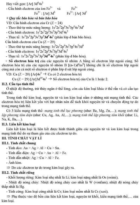 tổng ôn tập hóa vô cơ