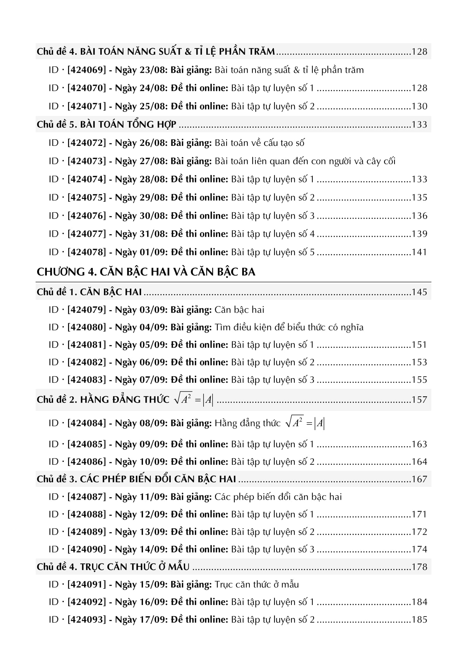 tổng ôn toán 9 - tập 1