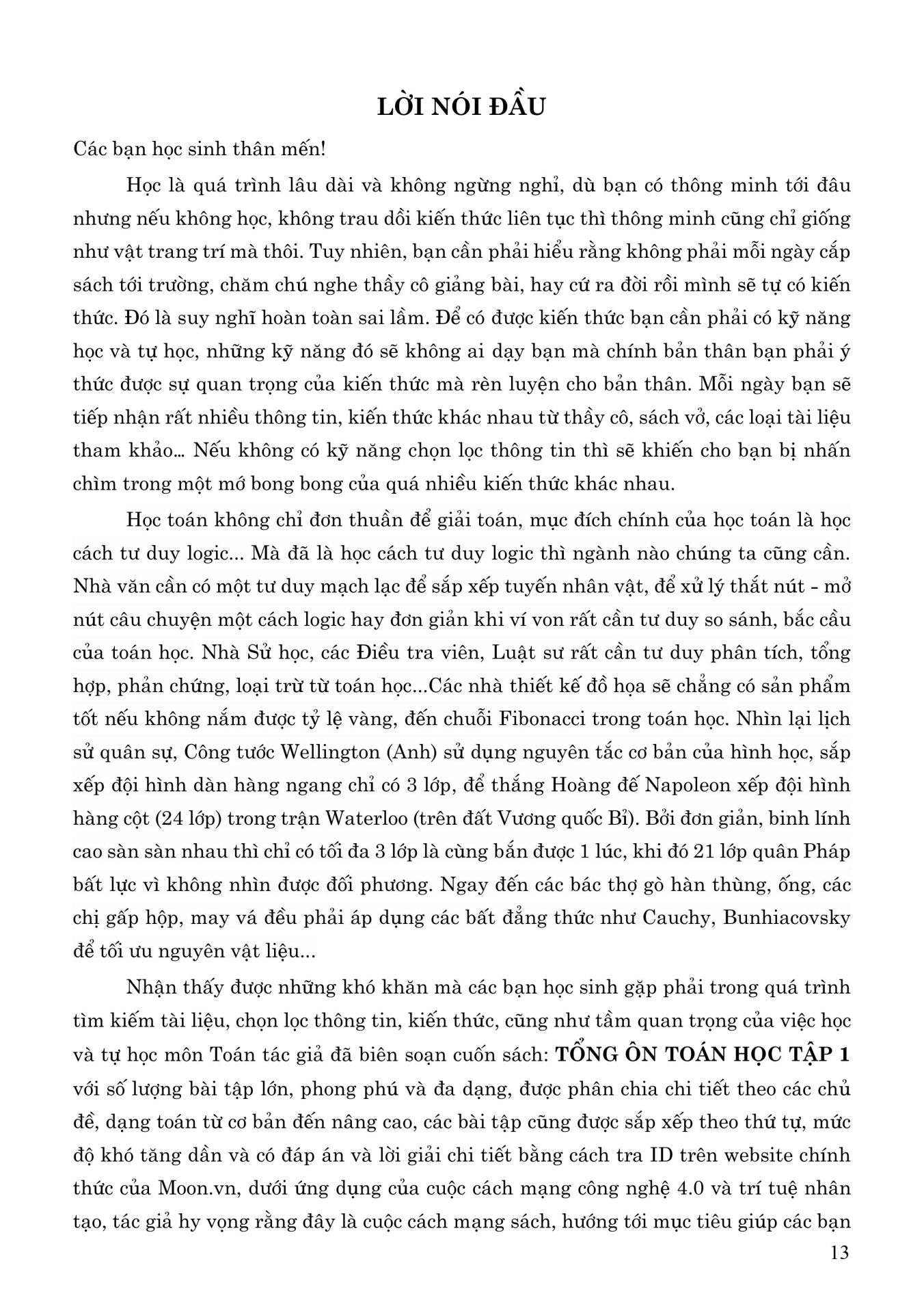 tổng ôn toán học - tập 1 (theo chương trình sgk mới)