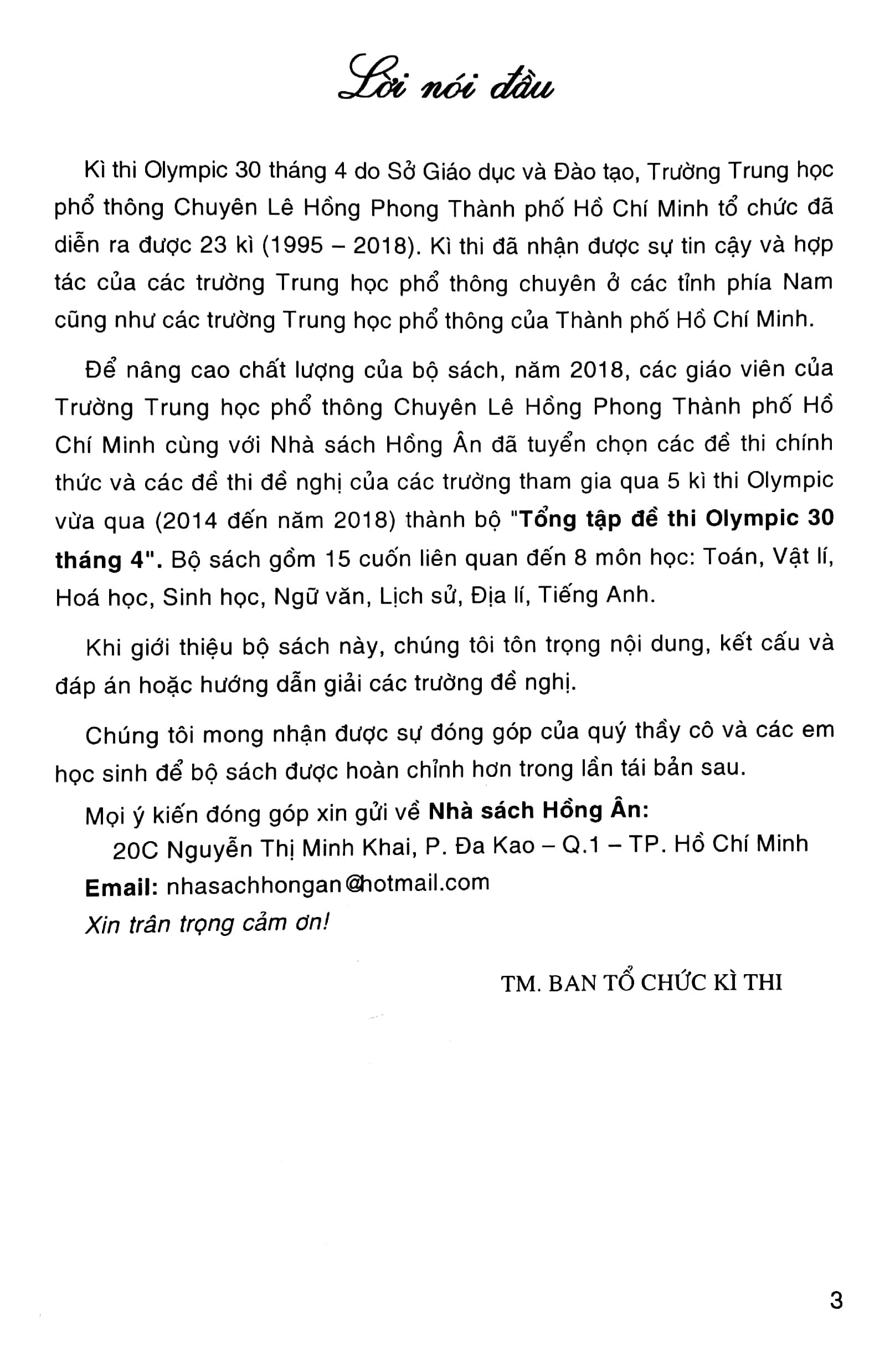 tổng tập đề thi olympic 30/4 sinh học lớp 10 (từ năm 2014 đến năm 2018)