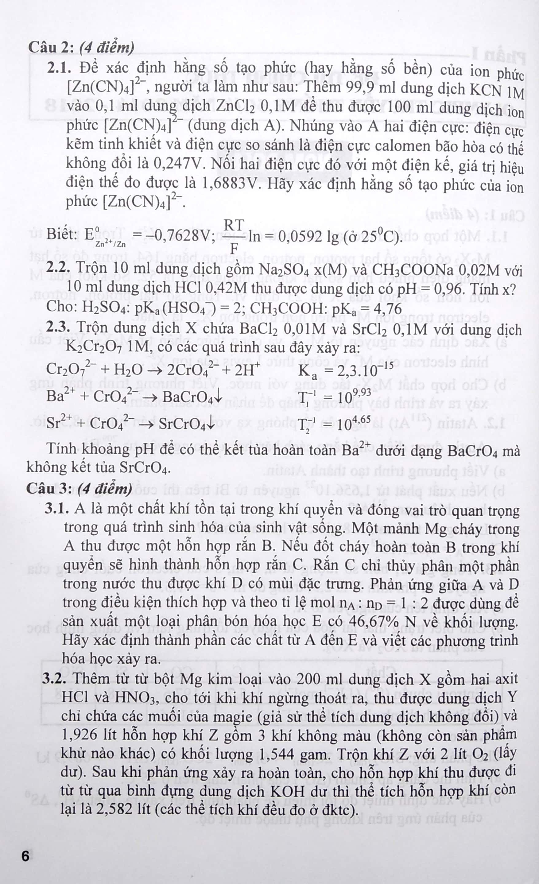 tổng tập đề thi olympic 30 tháng 4 môn hoá học lớp 11 (từ 2014 đến 2018)