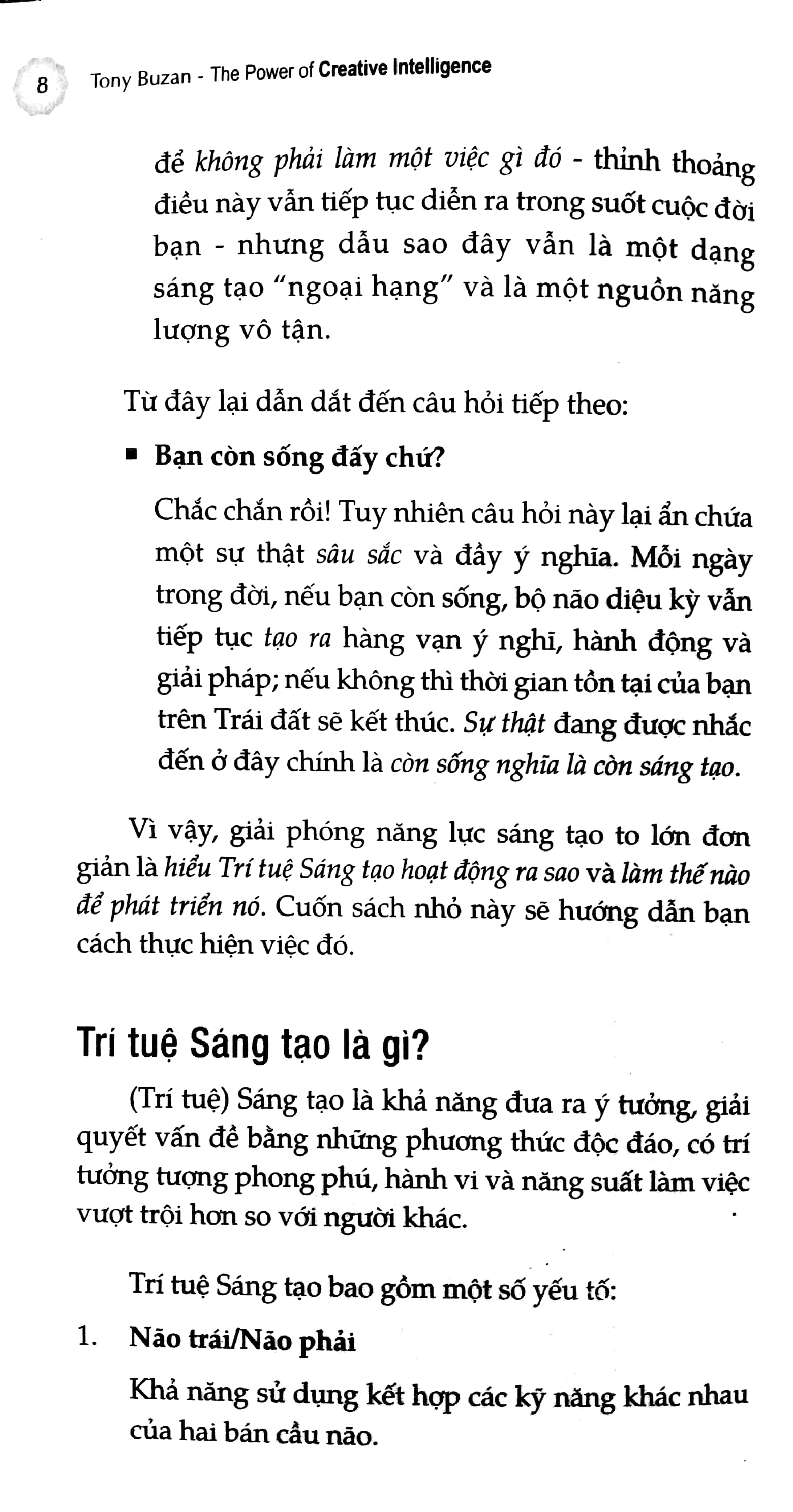 tony buzan - sức mạnh của trí tuệ sáng tạo