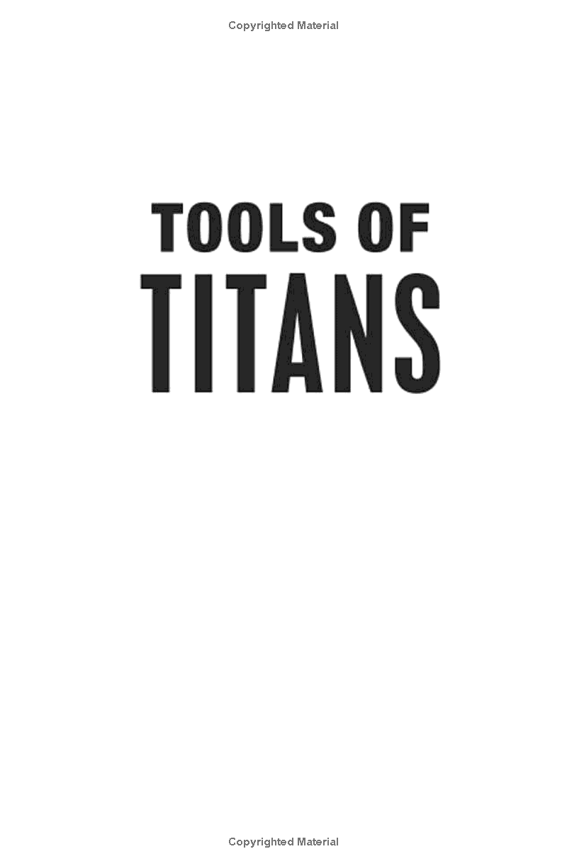 tools of titans