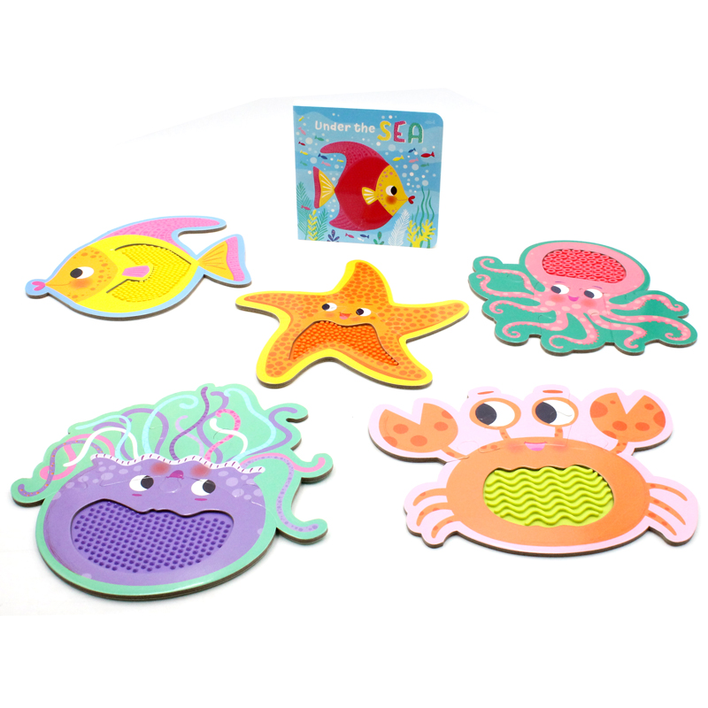 touch and feel jigsaw puzzles boxset - sea (5 jigsaw puzzles)