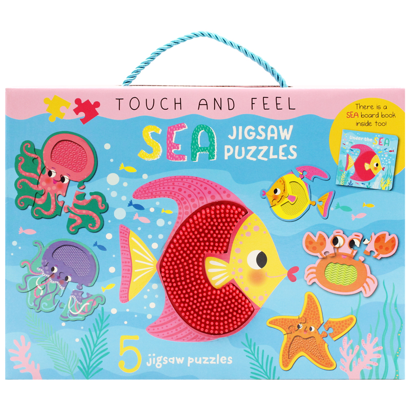 touch and feel jigsaw puzzles boxset - sea (5 jigsaw puzzles)