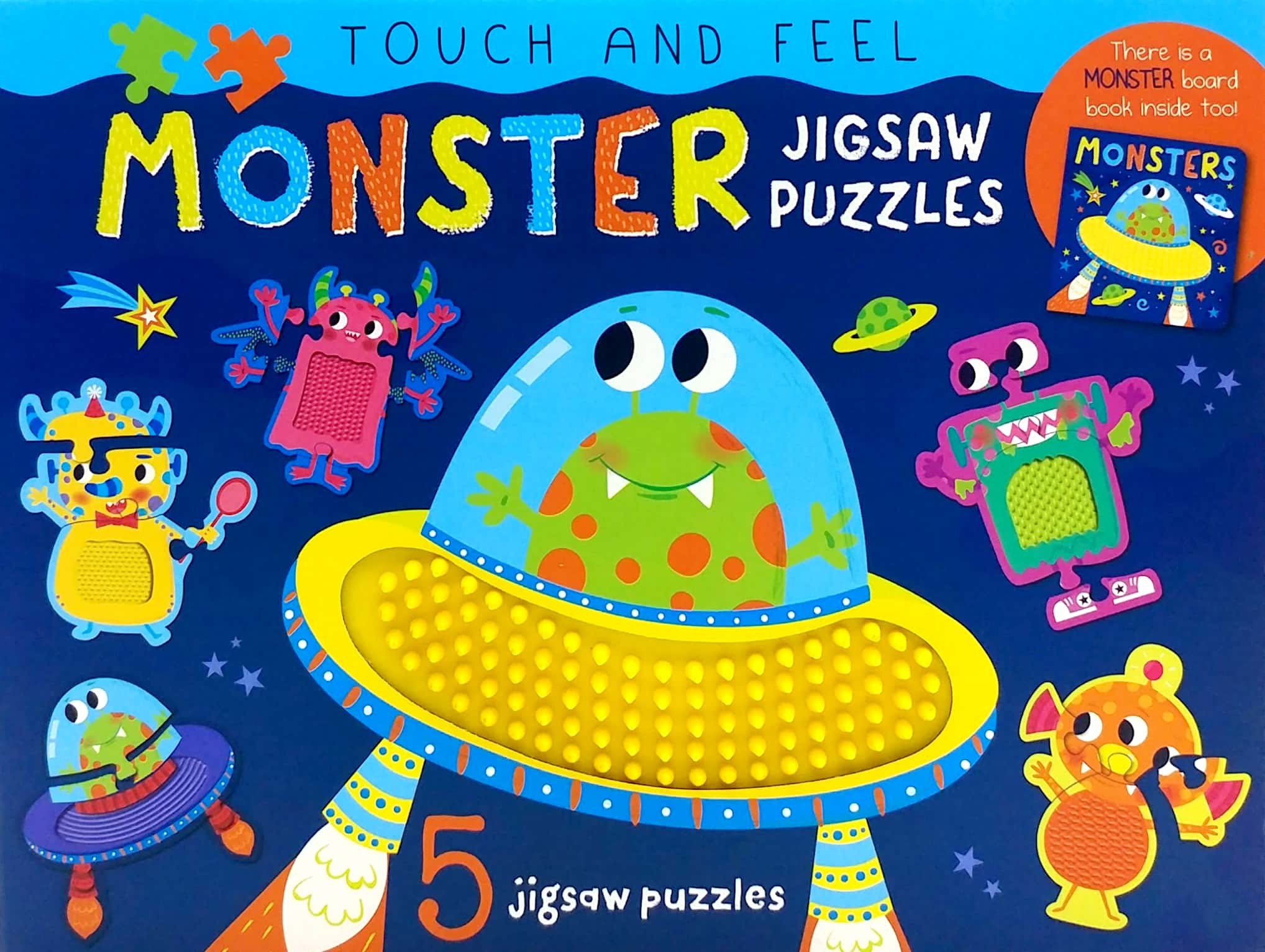 touch and feel - monster jigsaw puzzles