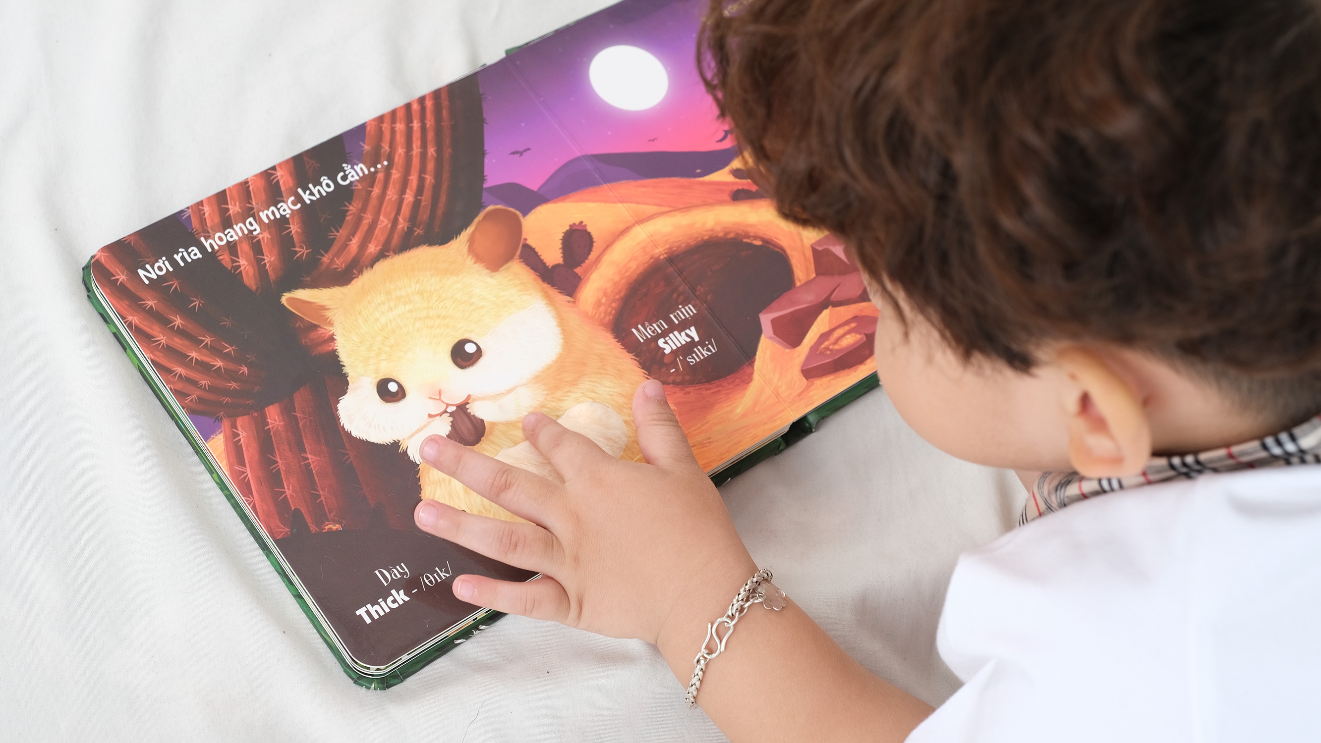 touch and feel - sách sờ chạm khám phá - thế giới động vật - một ngày giữa thiên nhiên