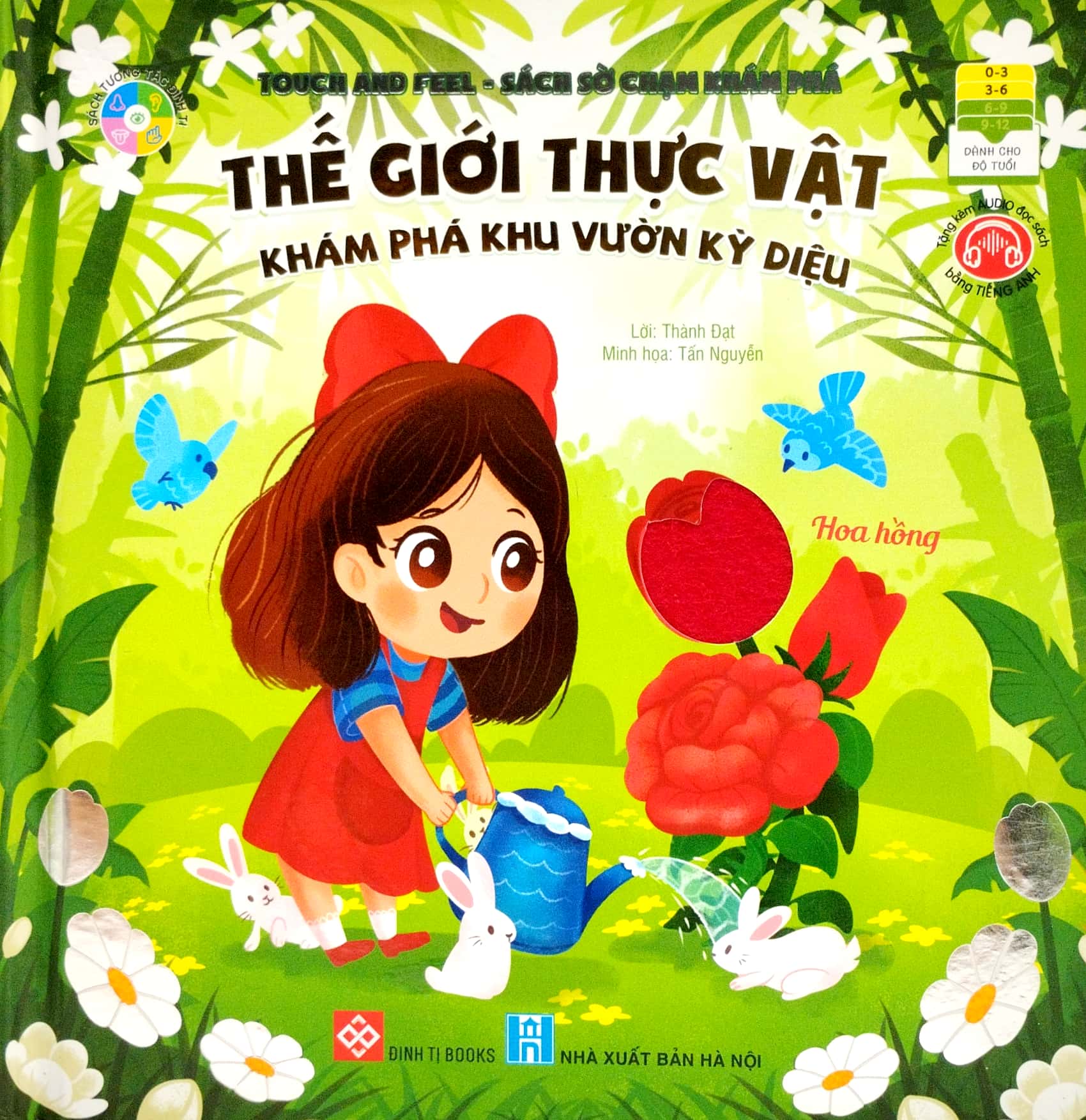 touch and feel - sách sờ chạm khám phá - thế giới thực vật - khám phá khu vườn kỳ diệu