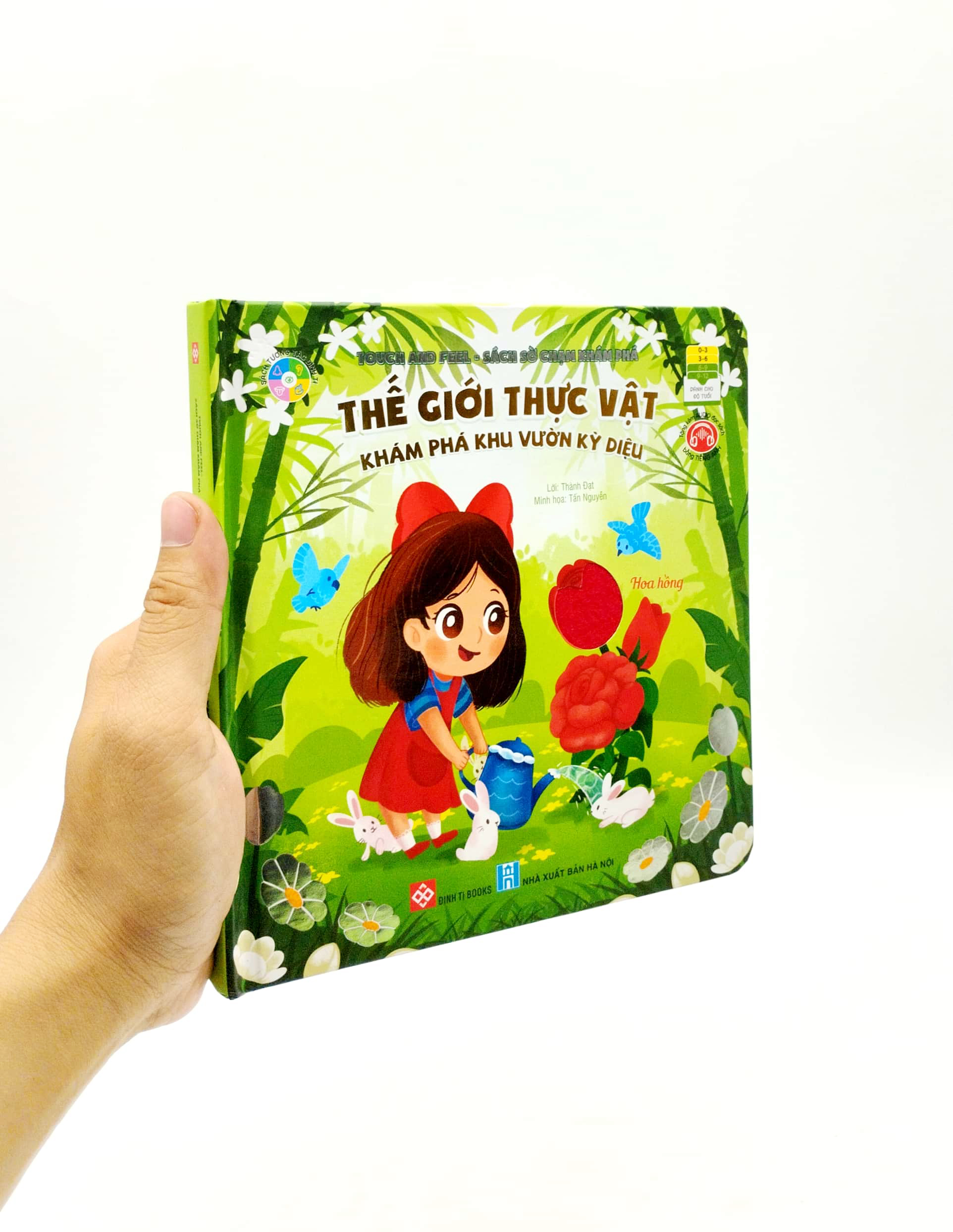 touch and feel - sách sờ chạm khám phá - thế giới thực vật - khám phá khu vườn kỳ diệu