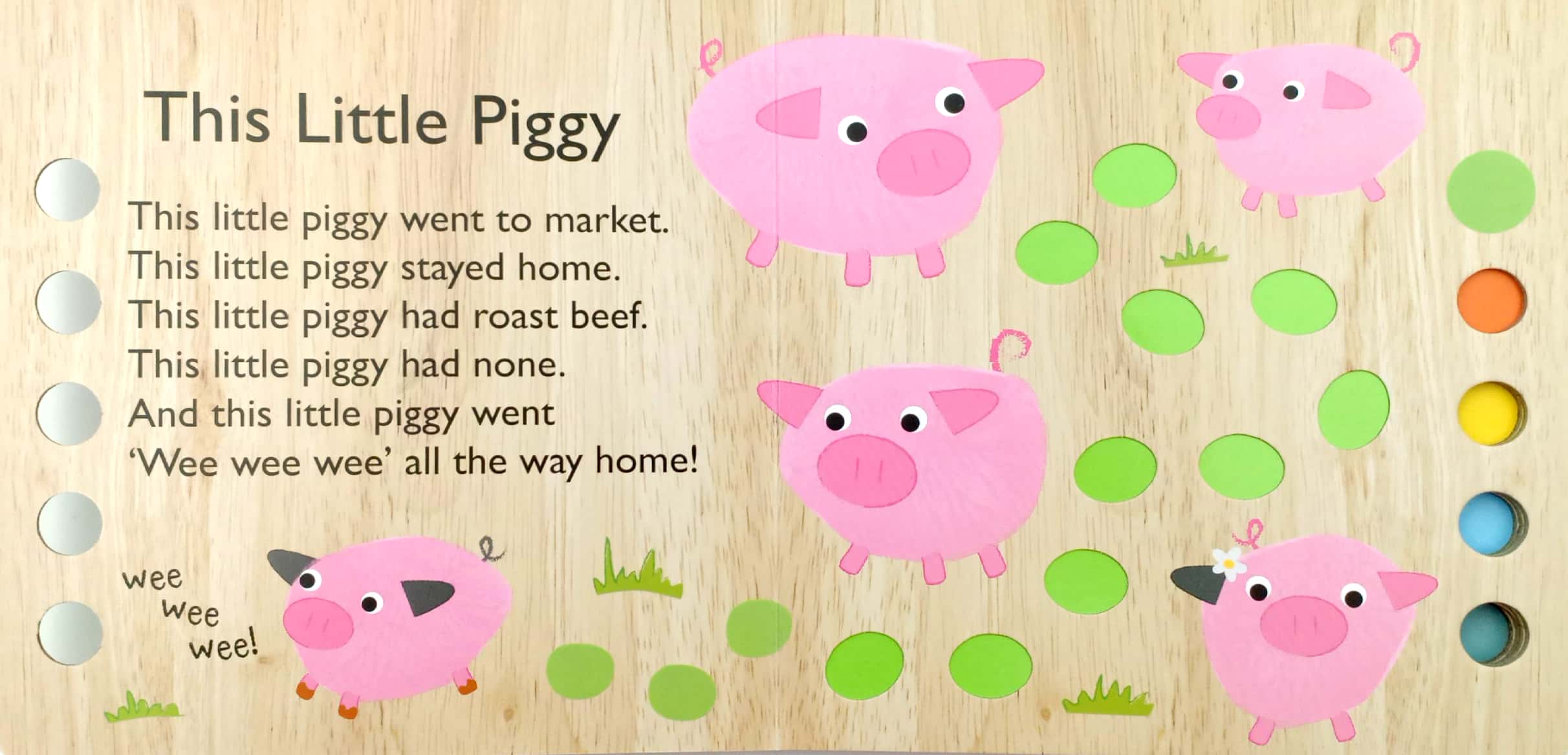 touch & trace: this little piggy