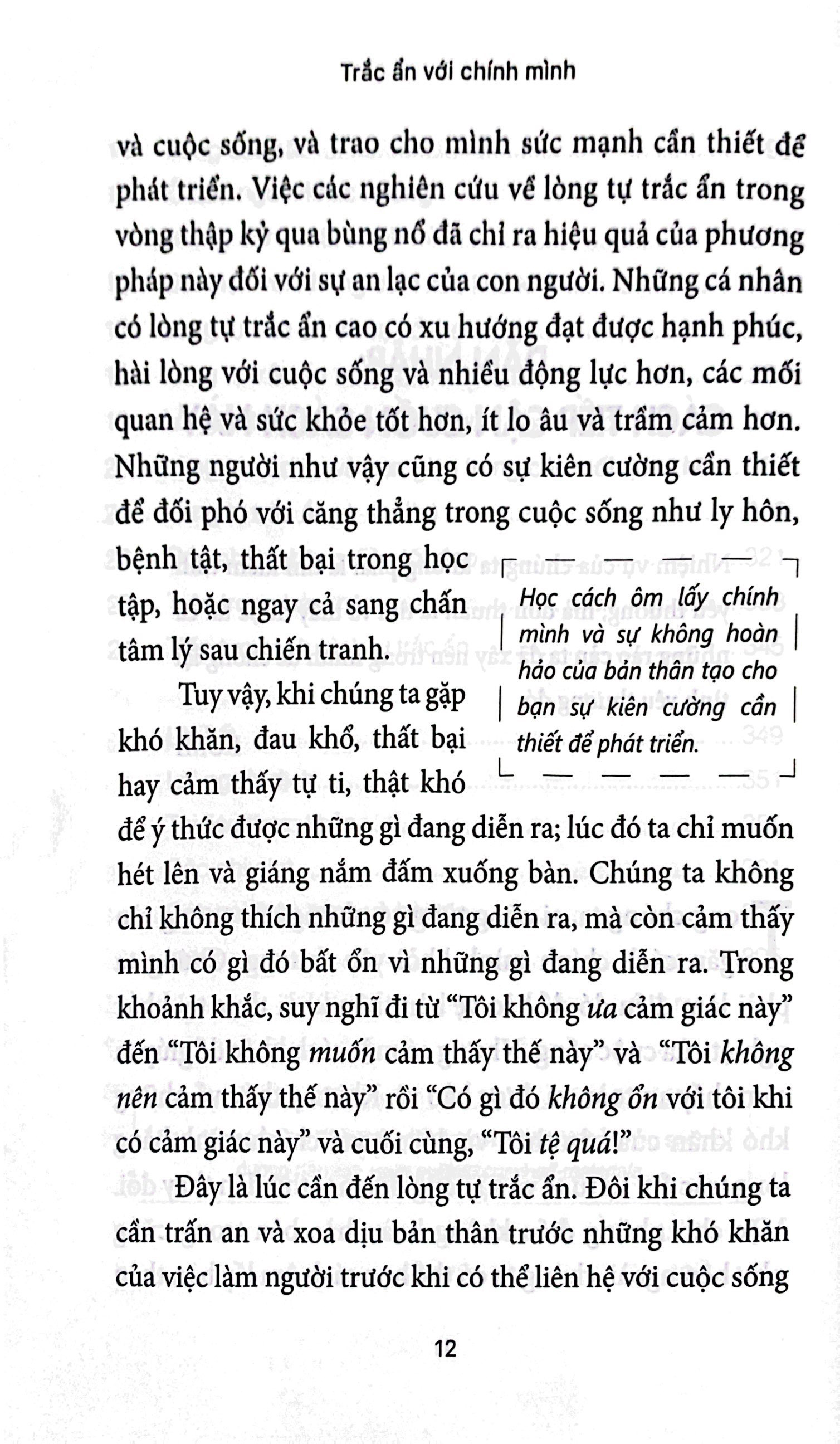 trắc ẩn với chính mình