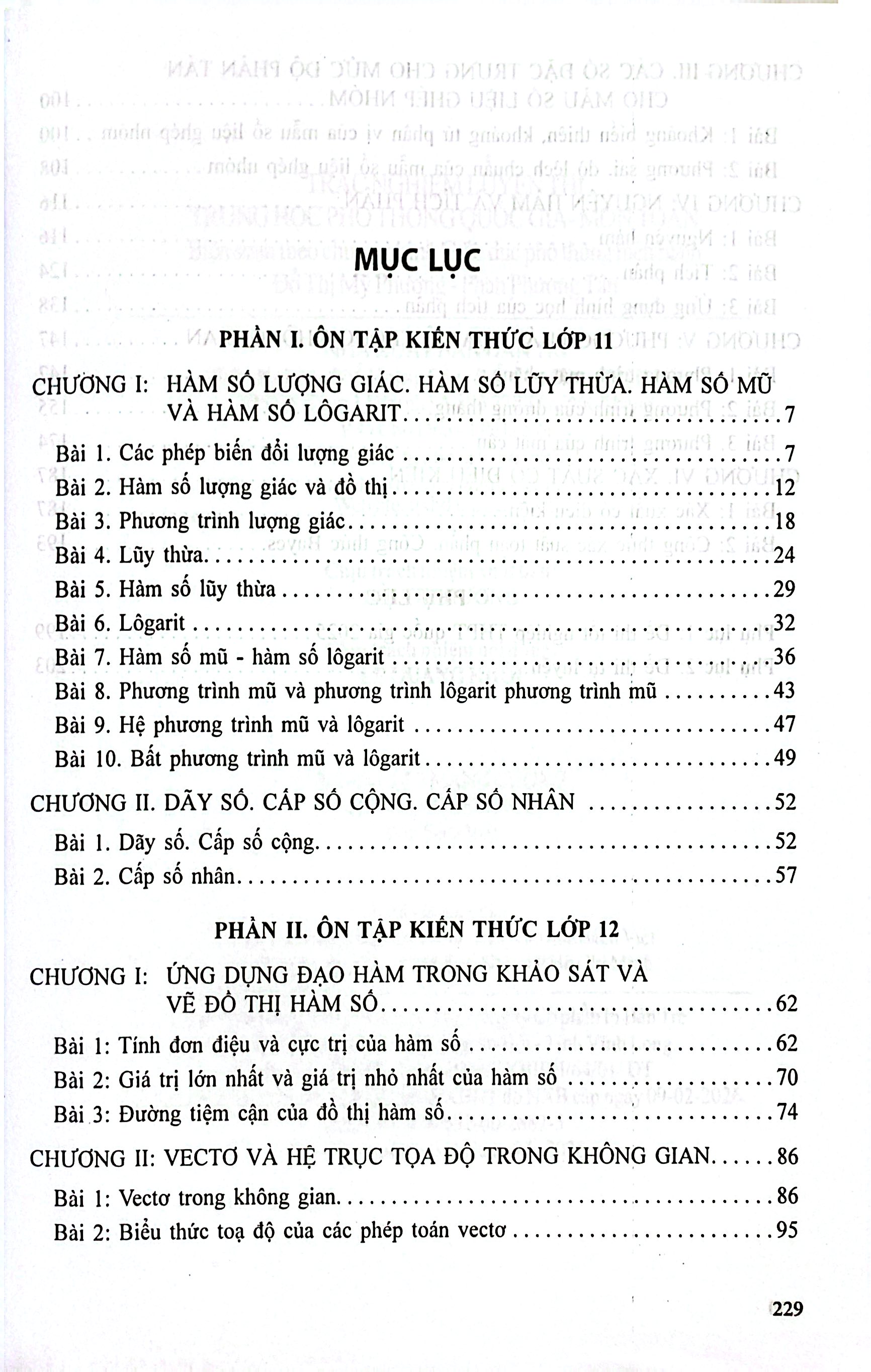 Trắc Nghiệm Luyện Thi Trung Học Phổ Thông Quốc Gia - Môn Toán