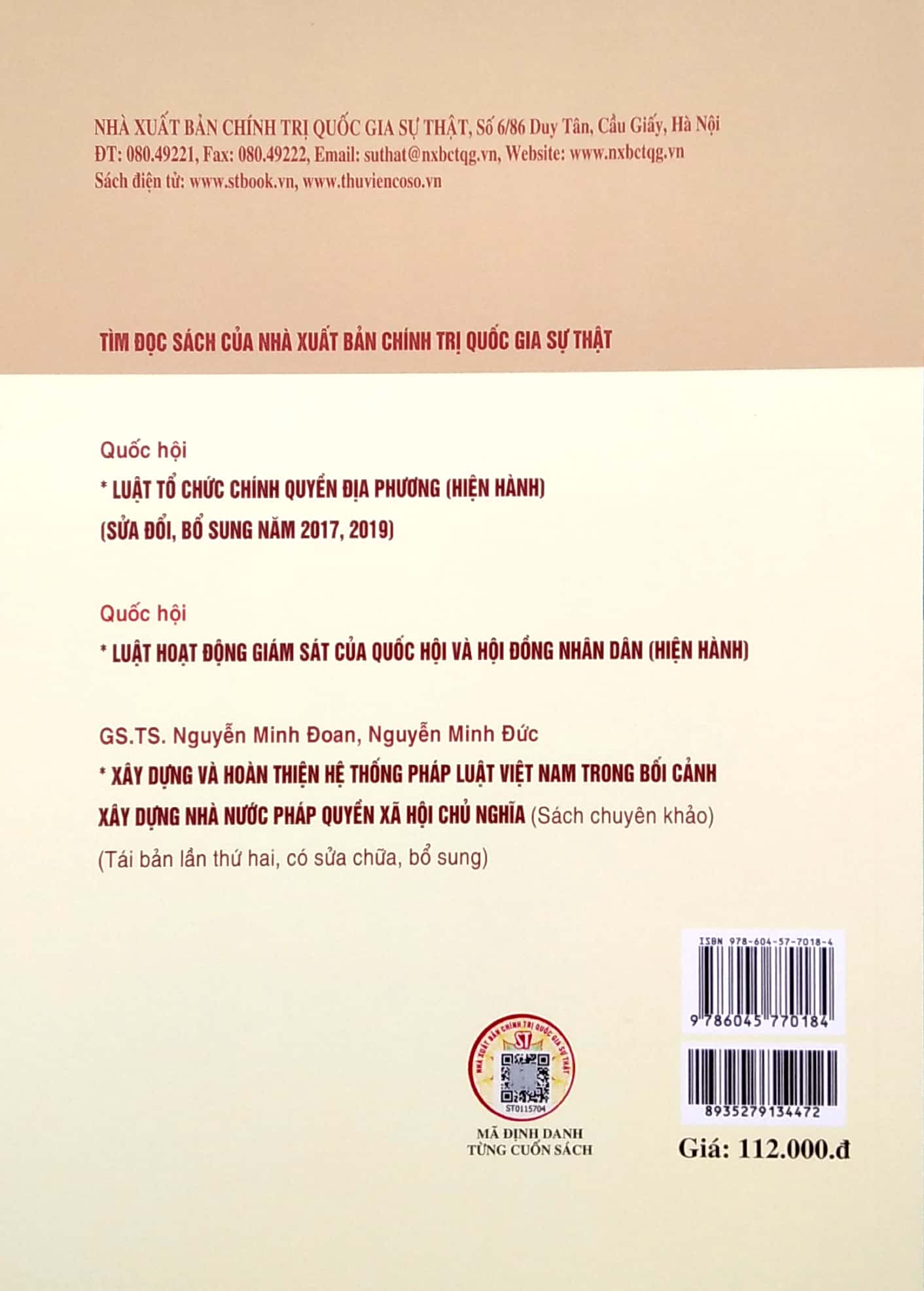 trách nhiệm giải trình của chính quyền địa phương theo pháp luật việt nam (sách chuyên khảo)