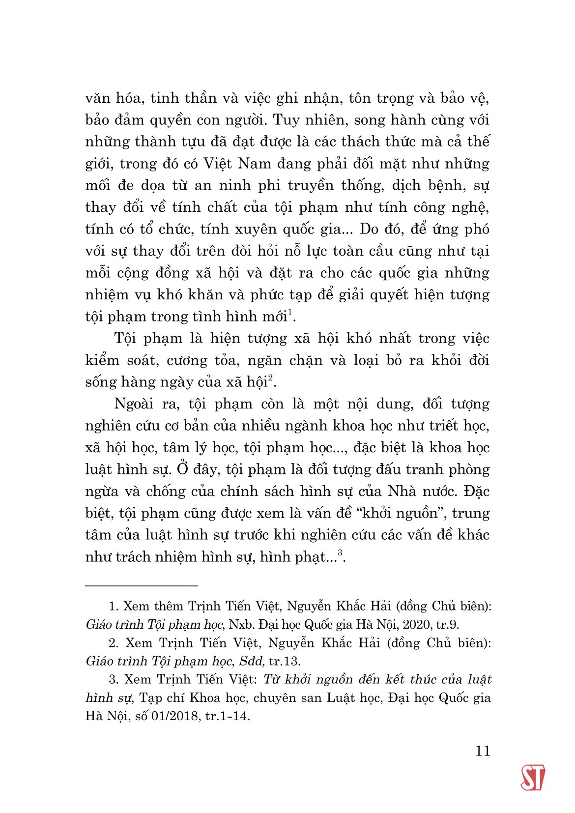 trách nhiệm hình sự và loại trừ trách nhiệm hình sự