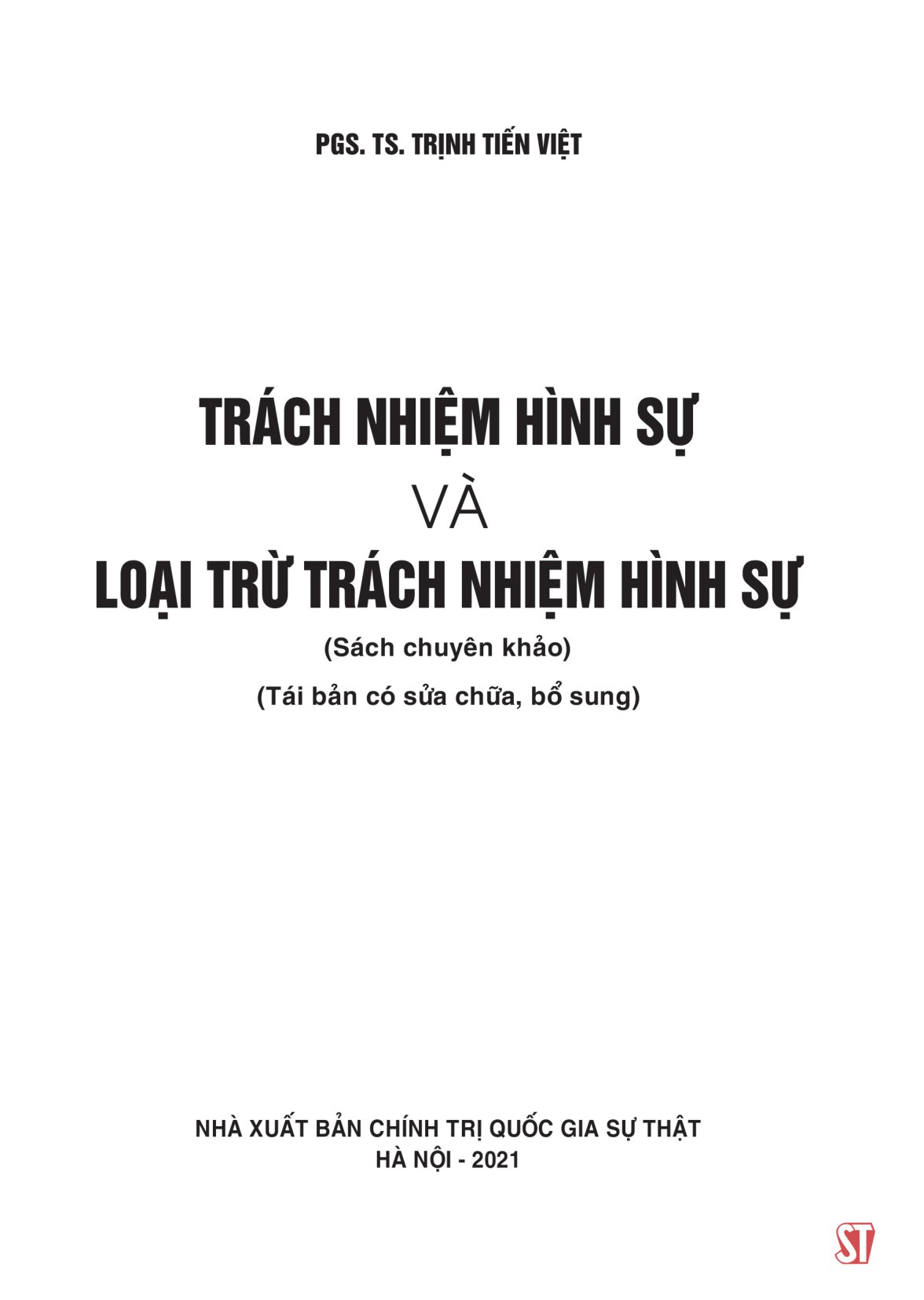 trách nhiệm hình sự và loại trừ trách nhiệm hình sự